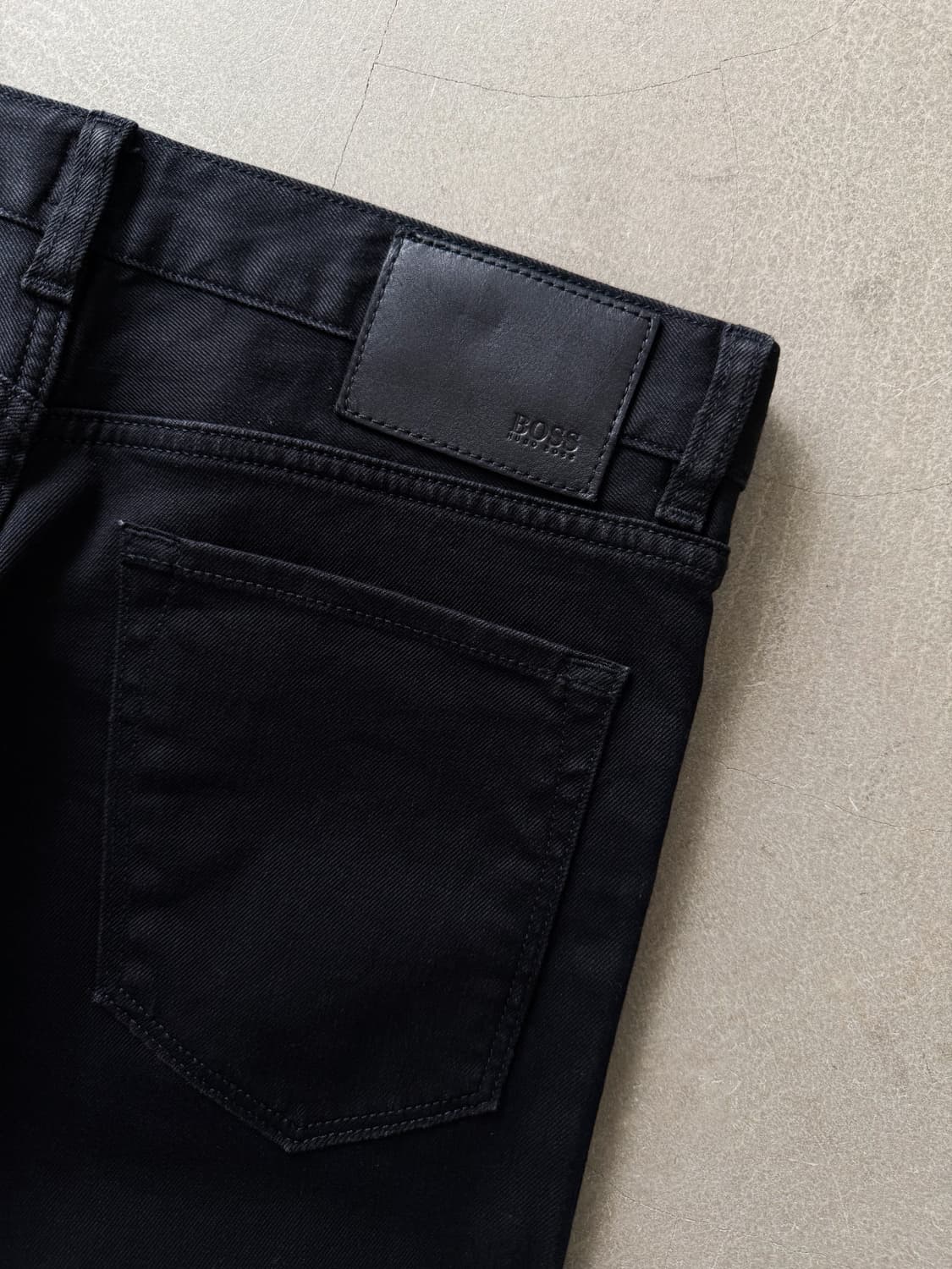 Boss Cotton Denim Pants Black 상품이미지5