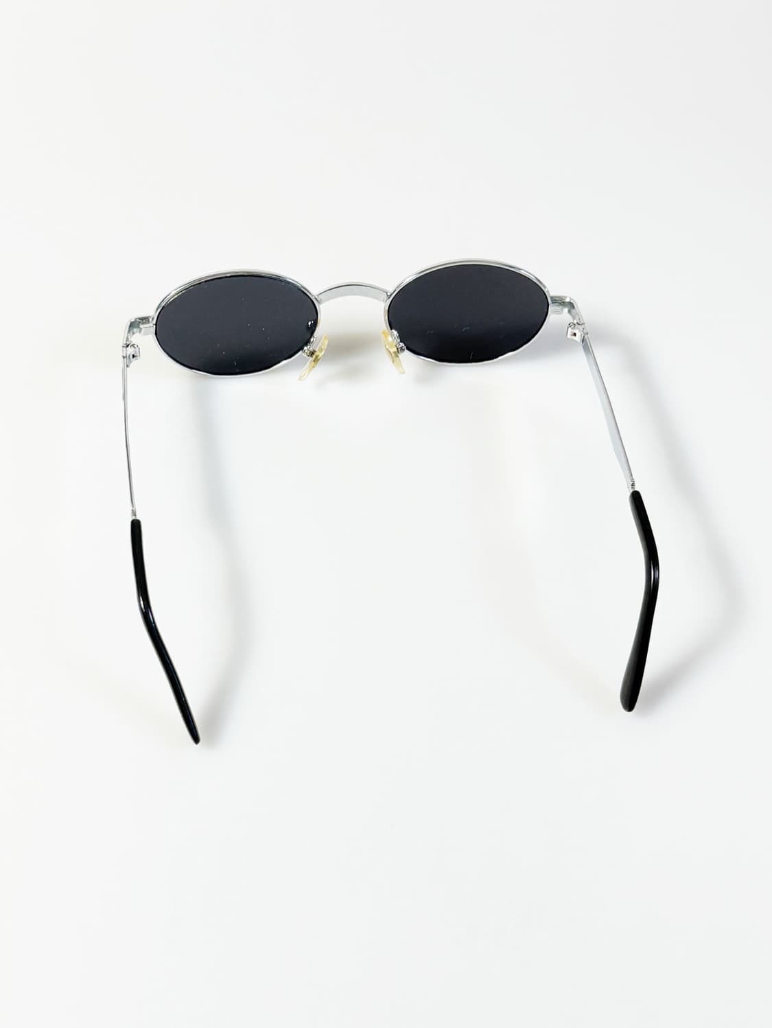 90s 실버 슬림 오벌 메탈 프레임 빈티지 선글라스 상품이미지5