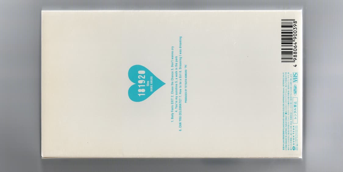 아무로 나미에 181920 films VHS 테이프 비디오 테이프  상품이미지5