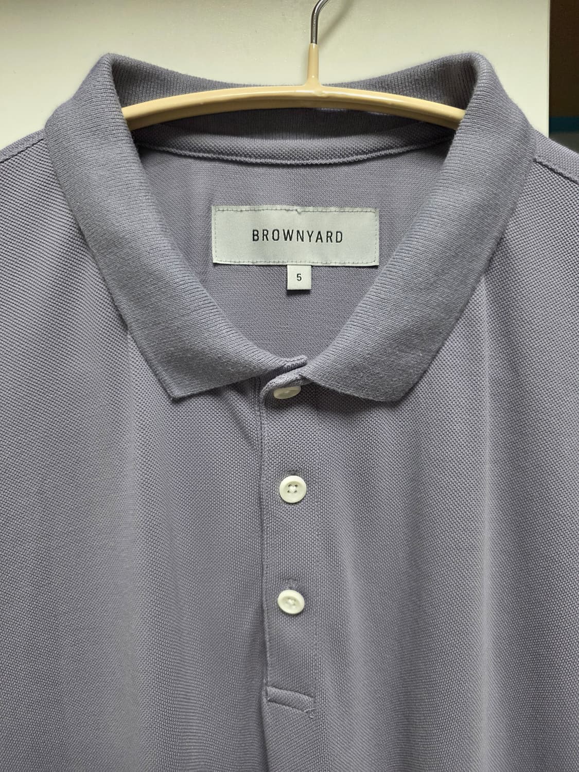 브라운야드 Vintage Cotton Pique Shirt 팝니다 상품이미지5