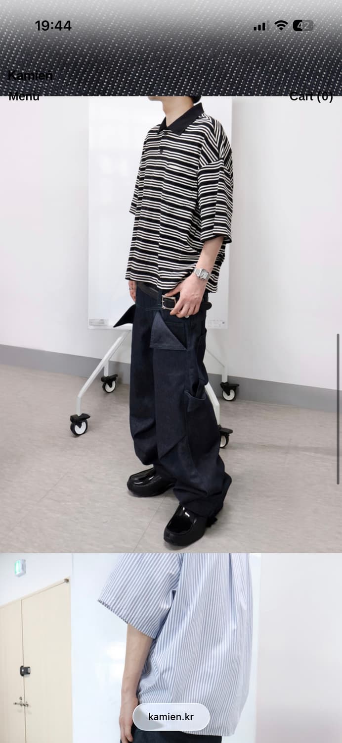 WING POCKET RAW DENIM INDIGO 3사이즈 상품이미지2