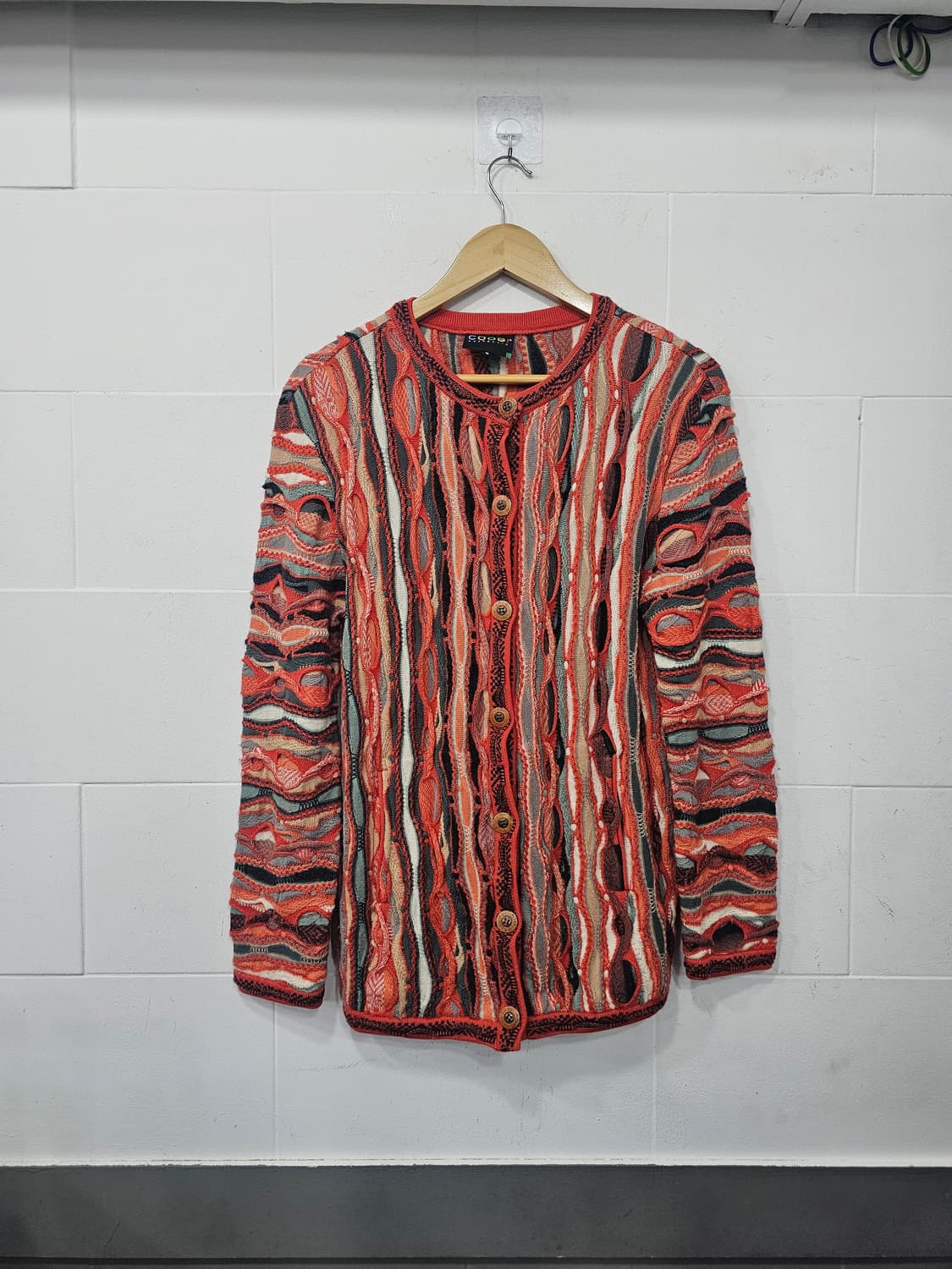 COOGI 케이블 니트가디건 상품이미지1