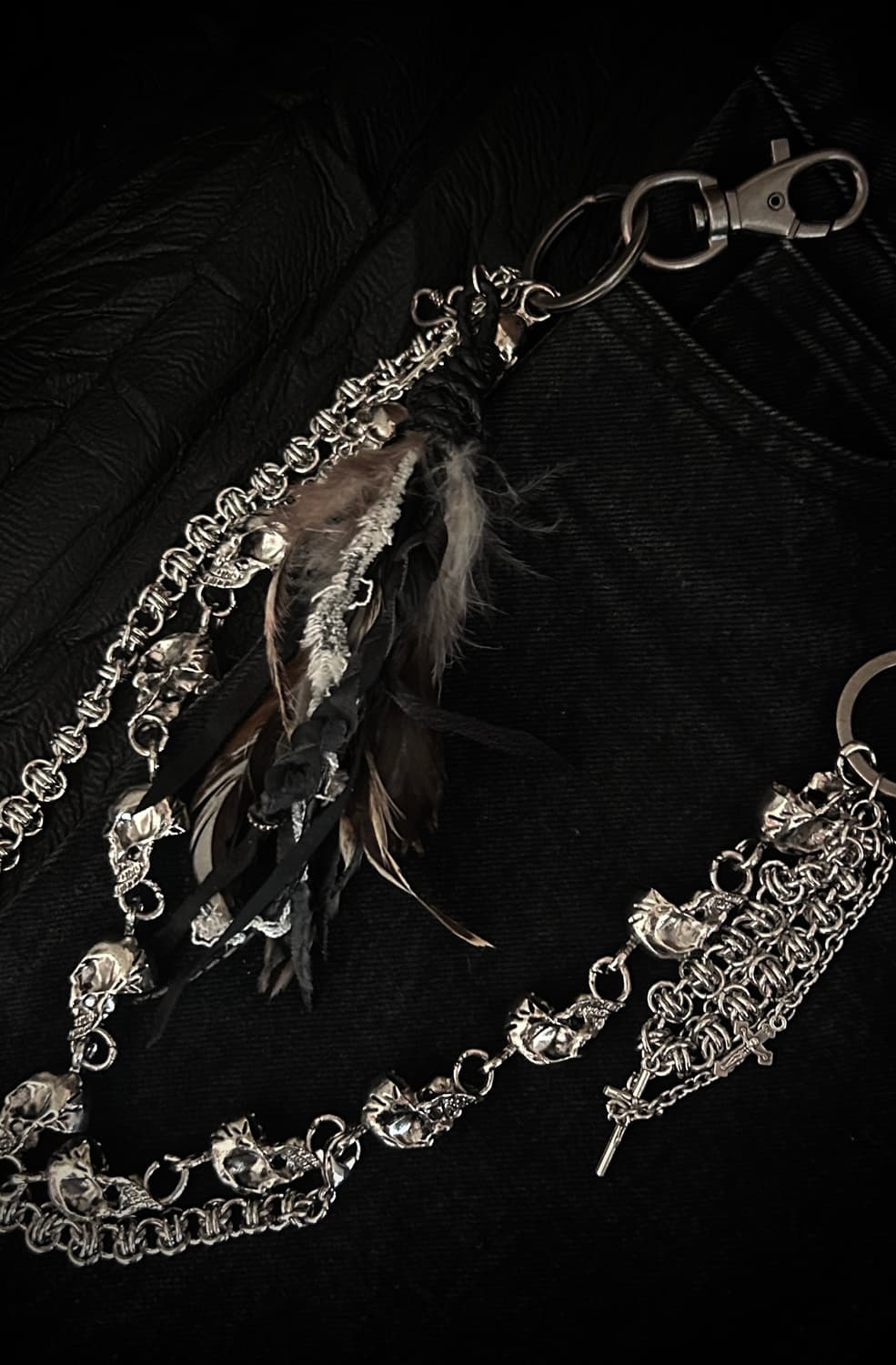 [Handmade]Vkei feather accessory chain 상품이미지5
