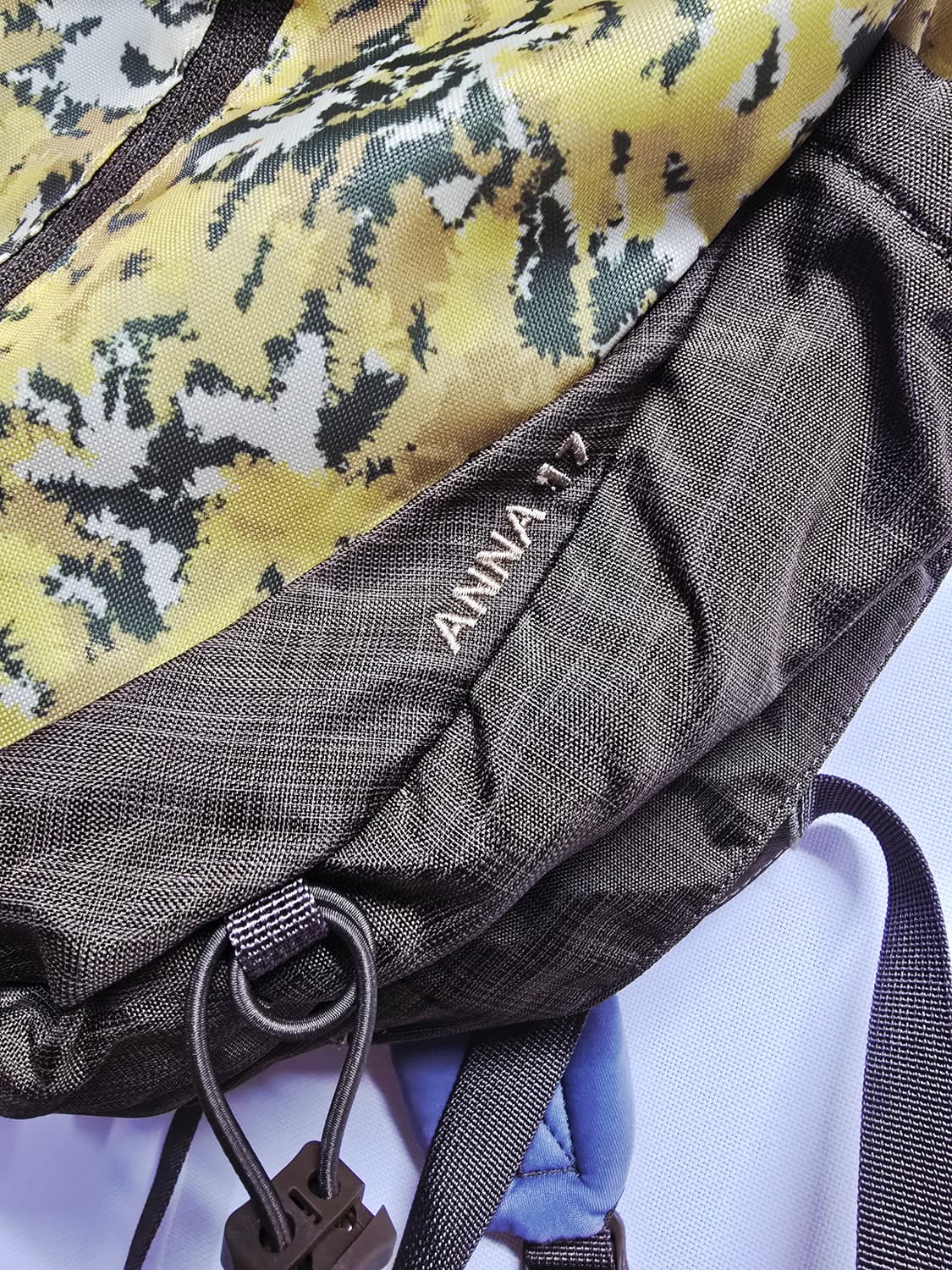 코오롱 베낭 안나 ANNA 17 백팩 옐로우 카모 상품이미지5