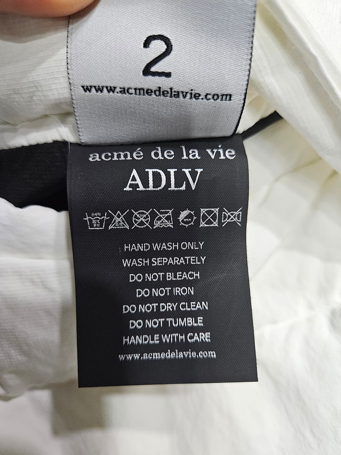 아크메드라비 화이트&블루 남성 100~105 리버시블 베스트 패딩  상품이미지10