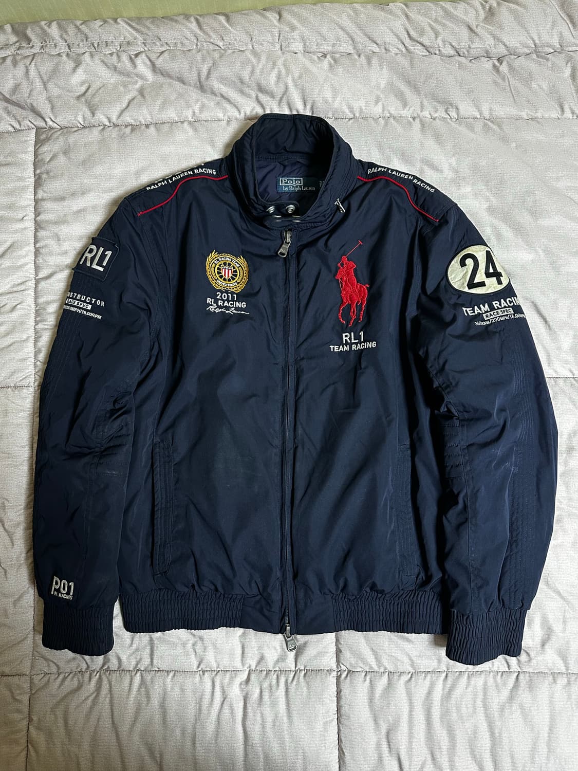 폴로 랄프로렌 USA 레이싱 봄버 자켓 L 상품이미지1