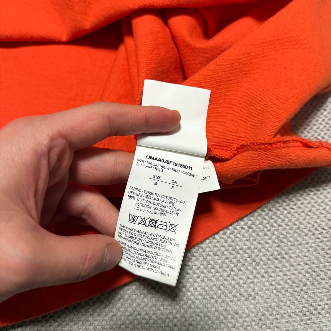 오프화이트 애로우 엠브로이드 반팔 티셔츠 상품이미지4