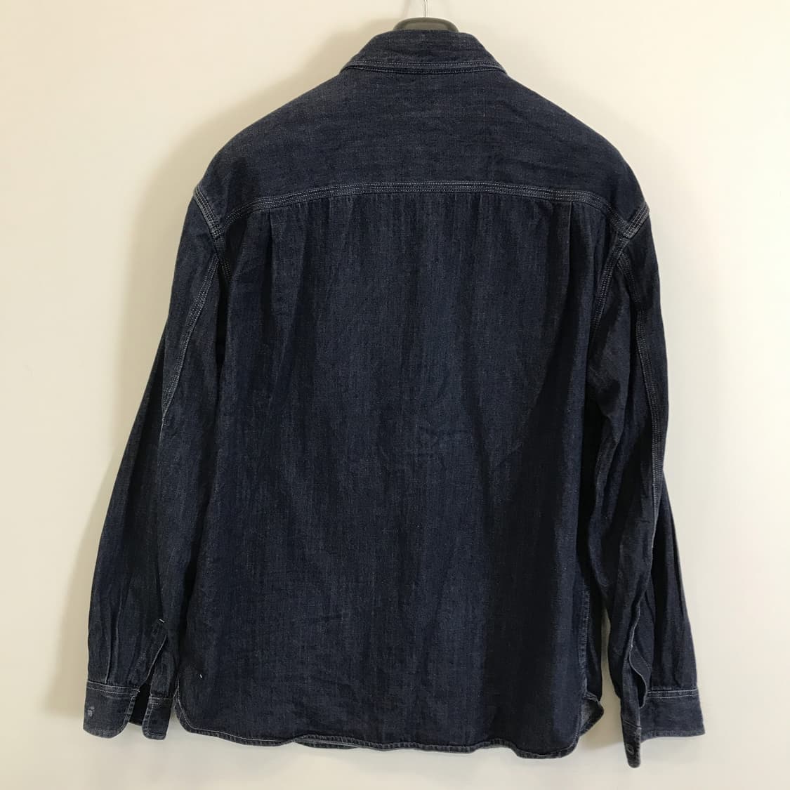 유니클로 데님 워크셔츠 진청[L] 상품이미지4