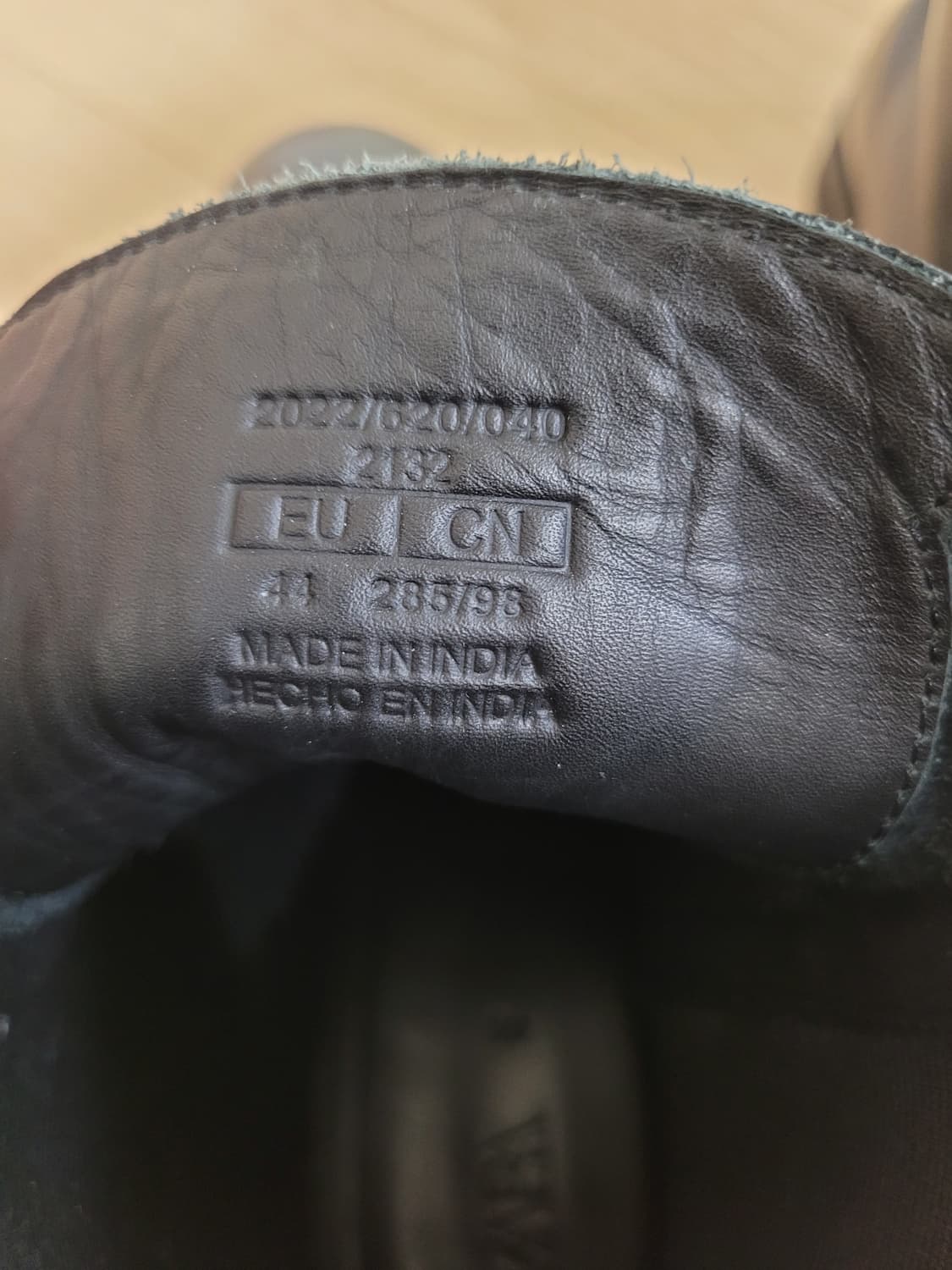 자라 ZARA 남자 레더 워커 부츠 280 블랙 상품이미지9