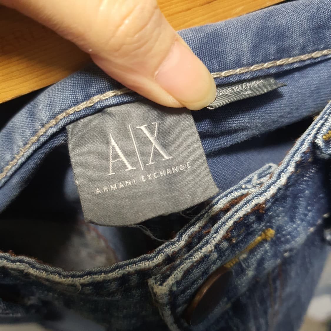 아르마니익스체인지 빈티지 스타일 데님 청바지  상품이미지6