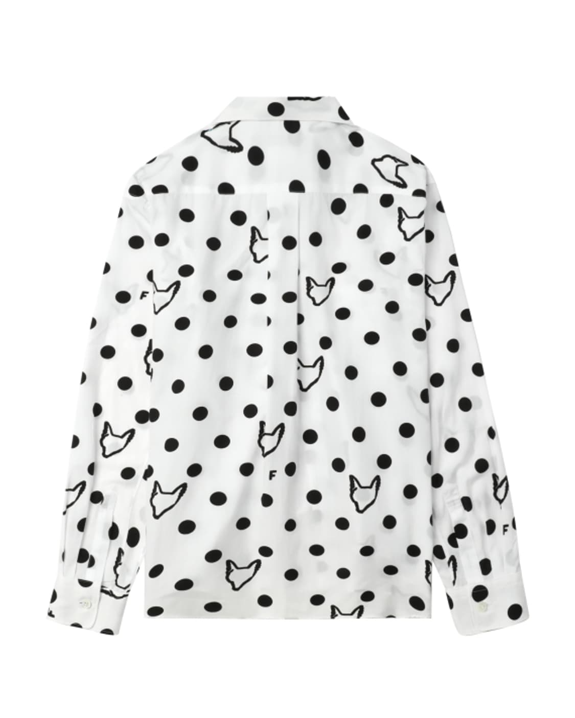 새상품 꼼데가르송 블랙 도트 드레스 셔츠 S/M 상품이미지3