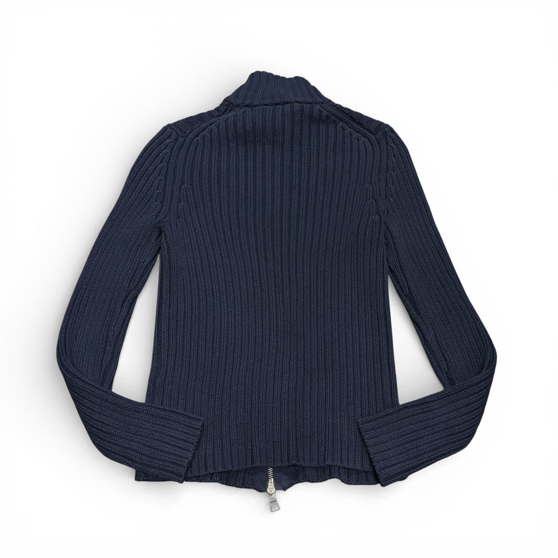 우먼S-M 폴로 랄프로렌 진스 네이비 투웨이 니트집업 상품이미지2