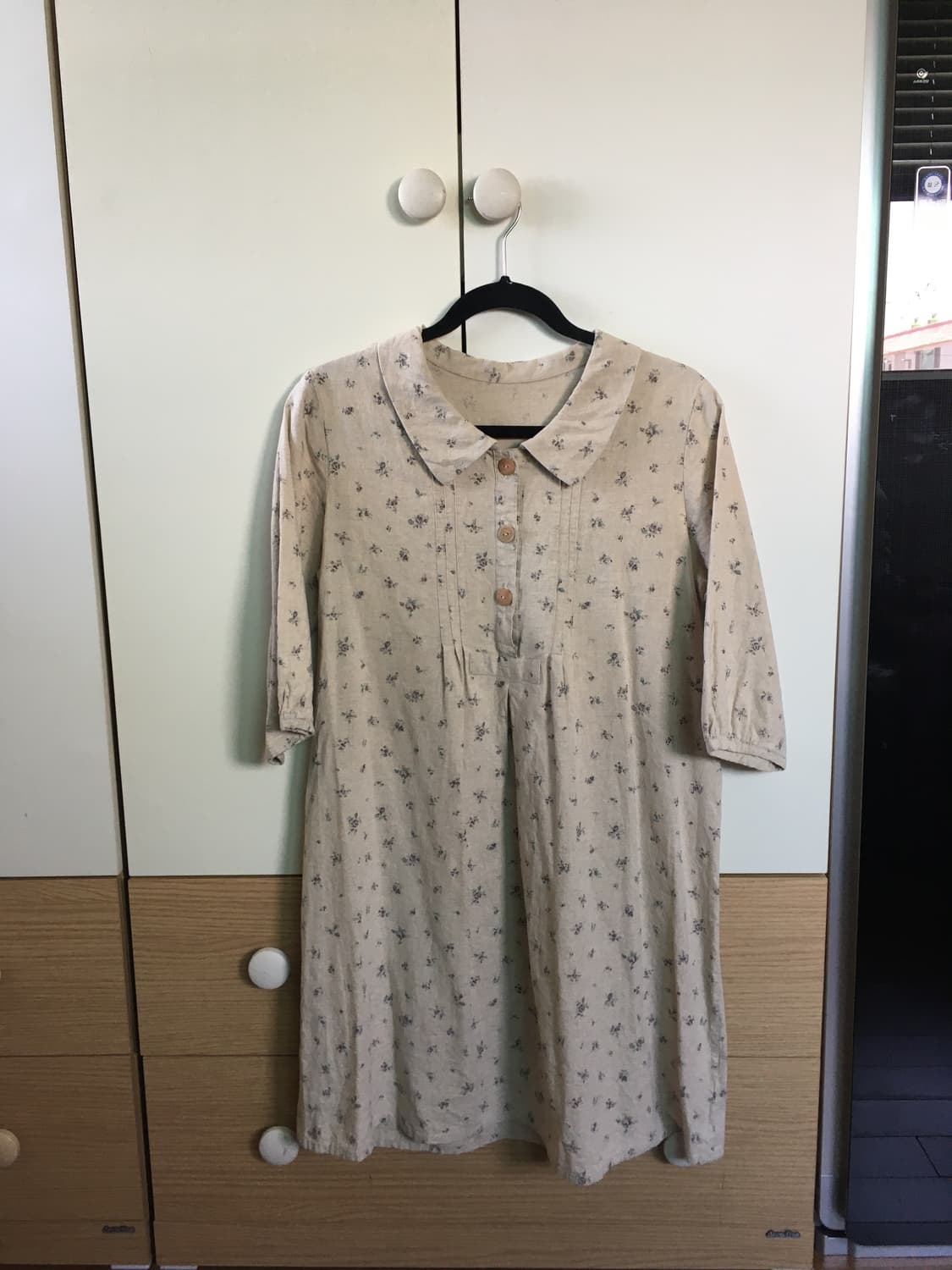 빈티지 카라 단추 원피스 상품이미지1