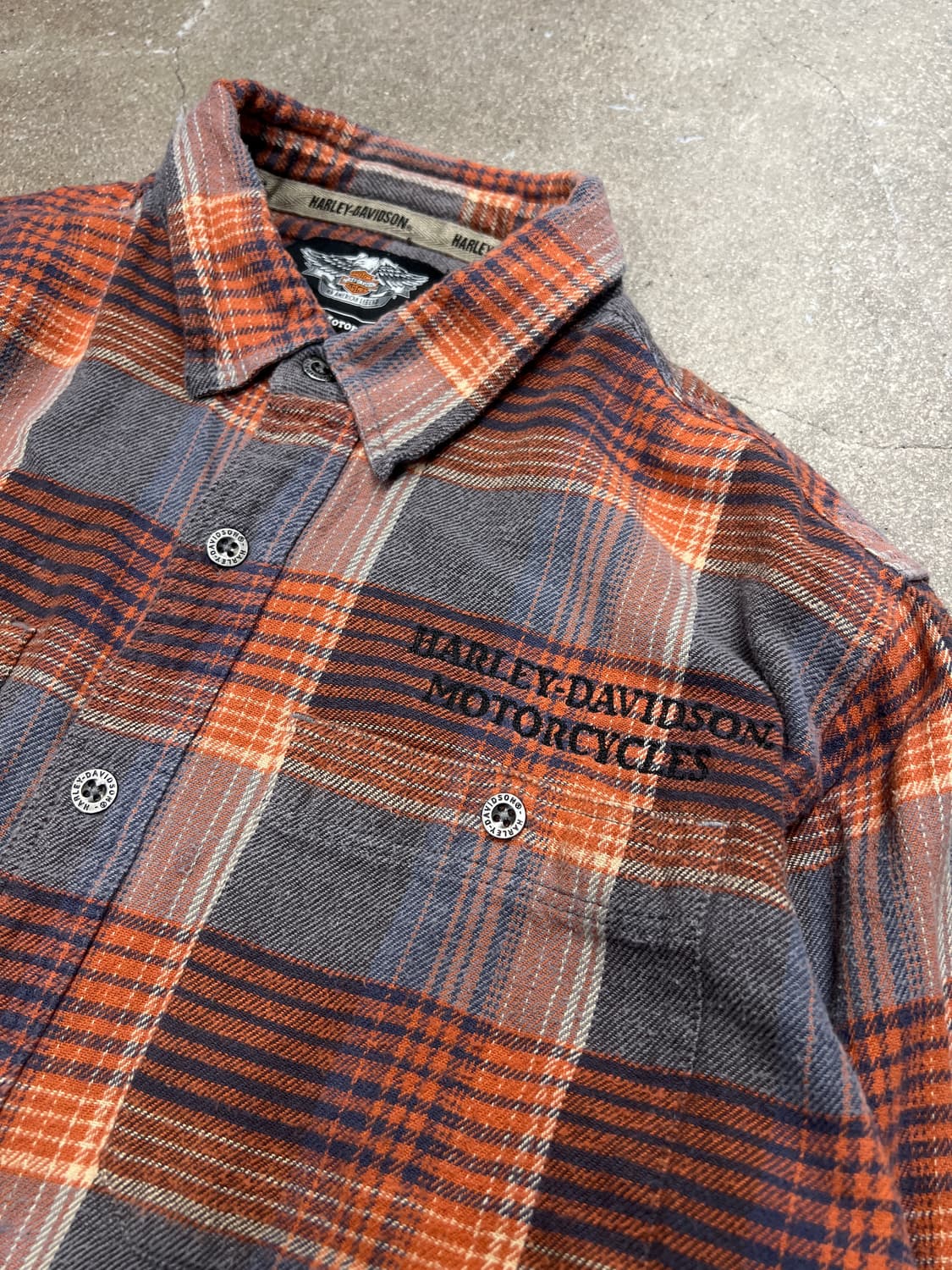 할리데이비슨 코튼 체크 셔츠 상품이미지2