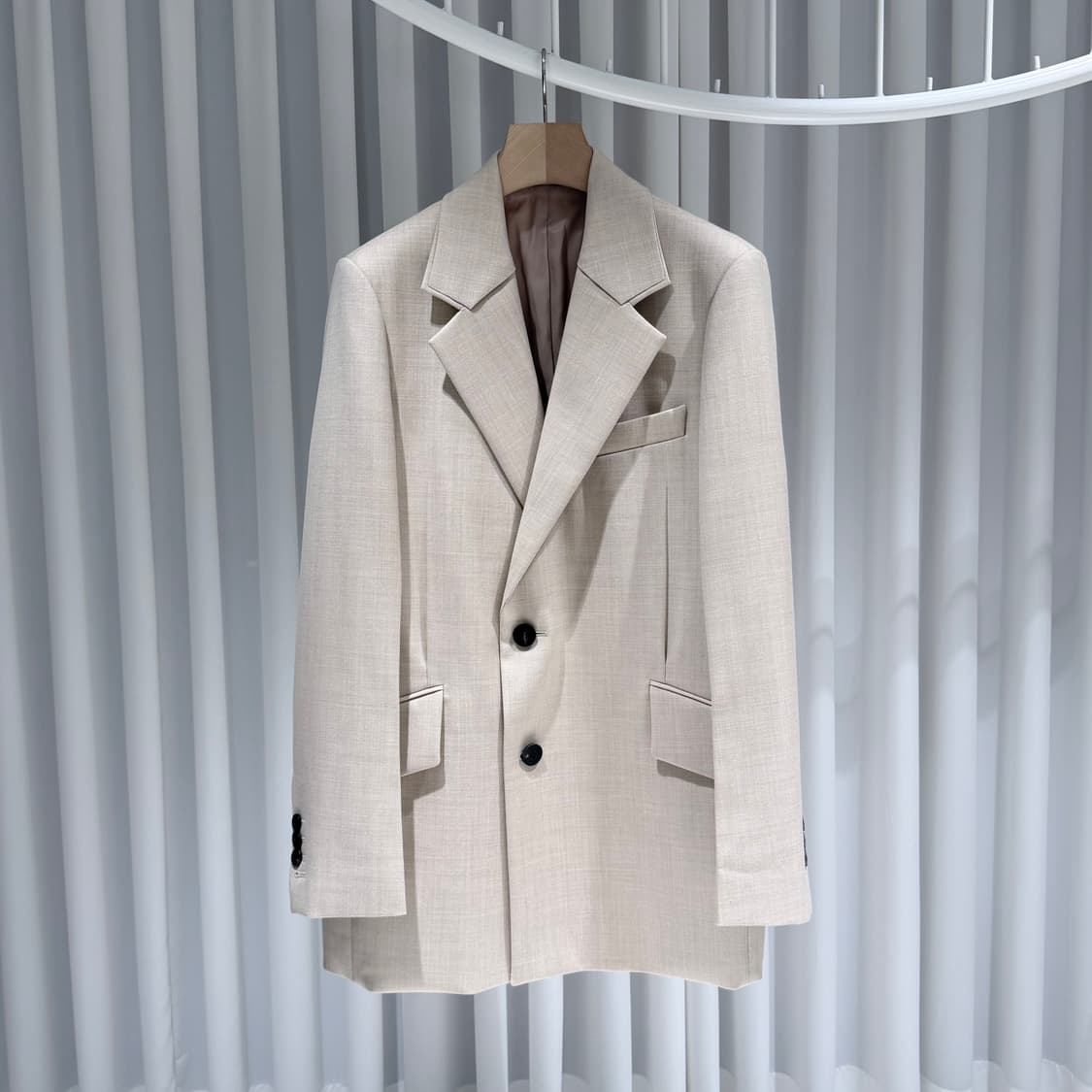 (A+/48) / 우영미 더블 브레스트 블레이저 팬츠 셋업 베이지 상품이미지2