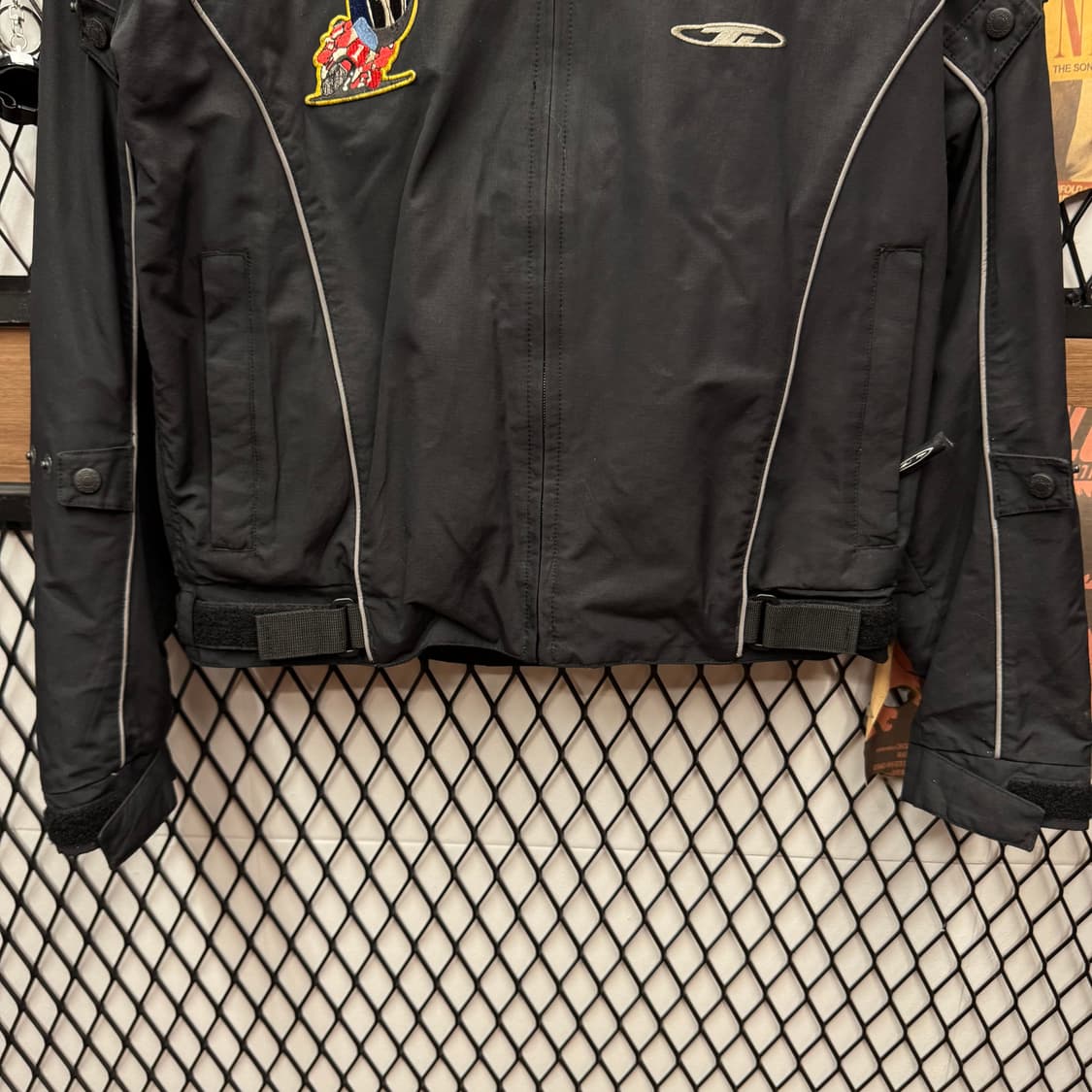 RS 타이치 모터사이클 라이딩 자켓 후면 빅로고 포인트 블랙 상품이미지4