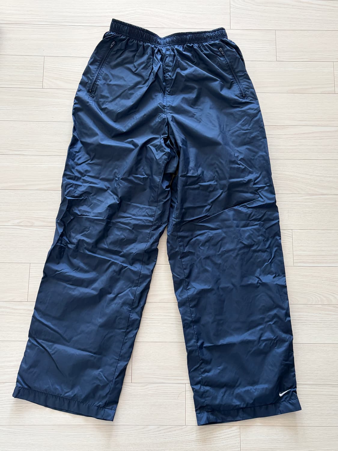 90-00s 올드 나이키 미니 스우시 네이비 팬츠 M (30-32) 상품이미지1