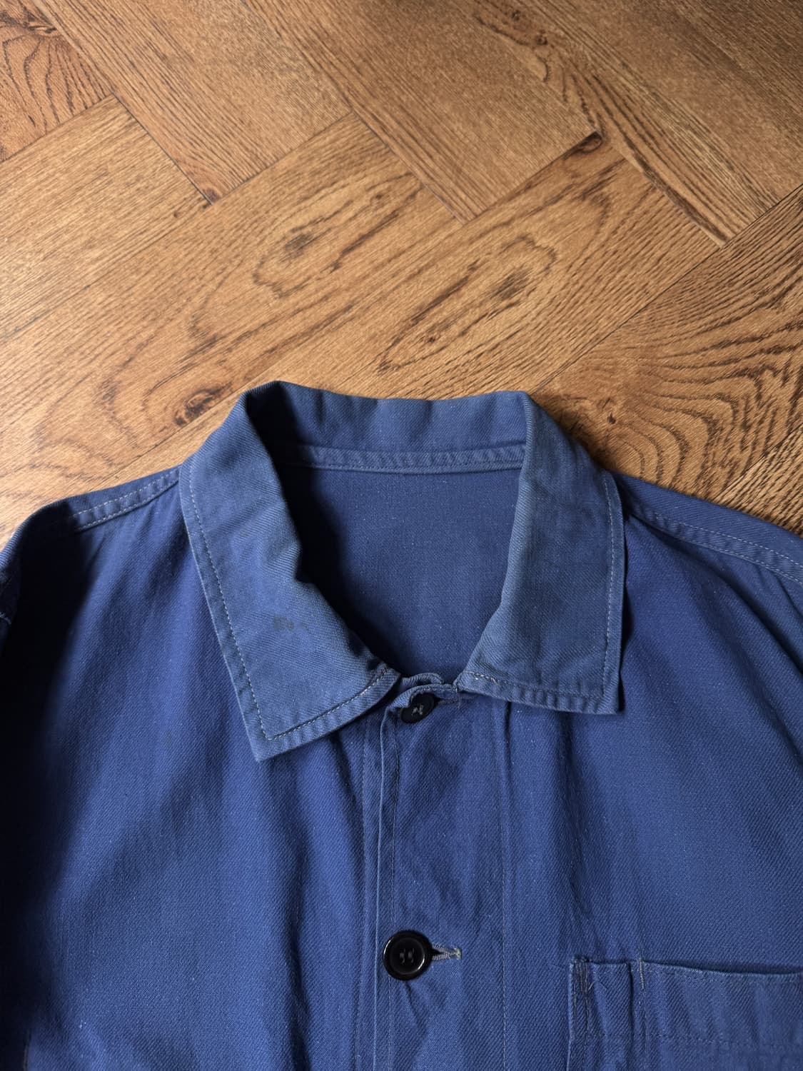 [L]Au Perroquet 빈티지 워싱 프렌치 워크 자켓 상품이미지2