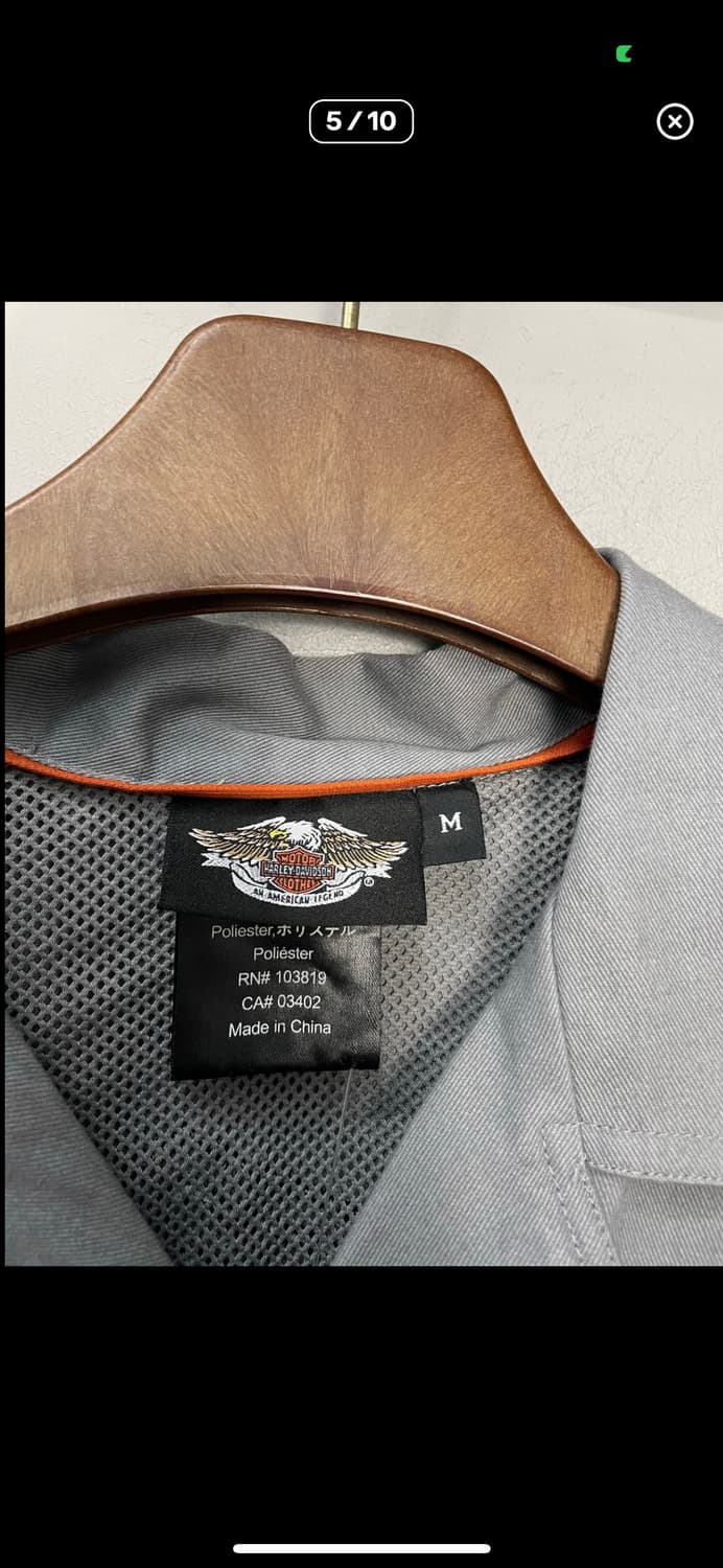 할리데이비슨 후면 빅로고 레이싱 반팔 셔츠 A3361 상품이미지4