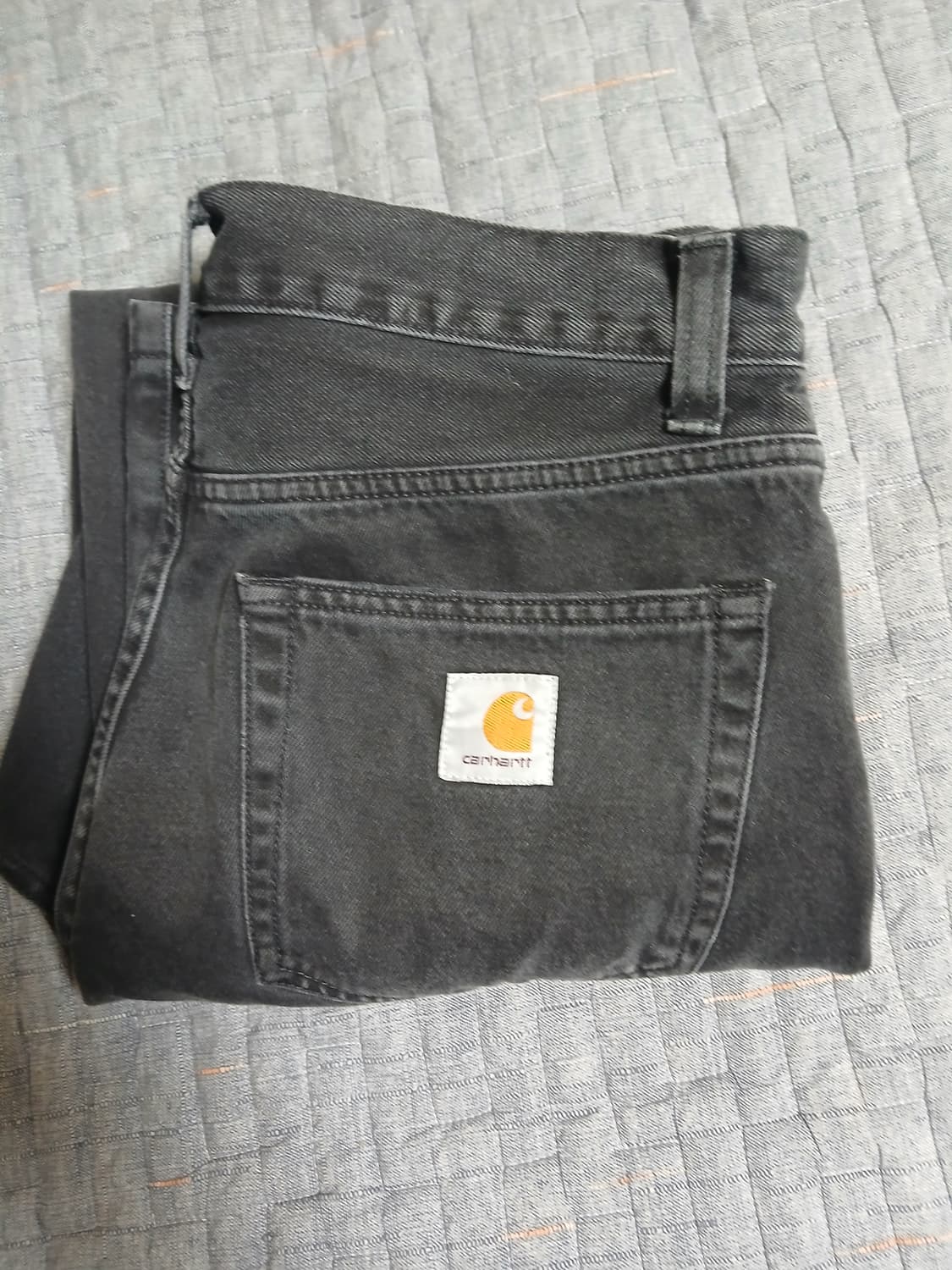 [32]칼하트 랜든팬츠 블랙스톤워시 상품이미지2