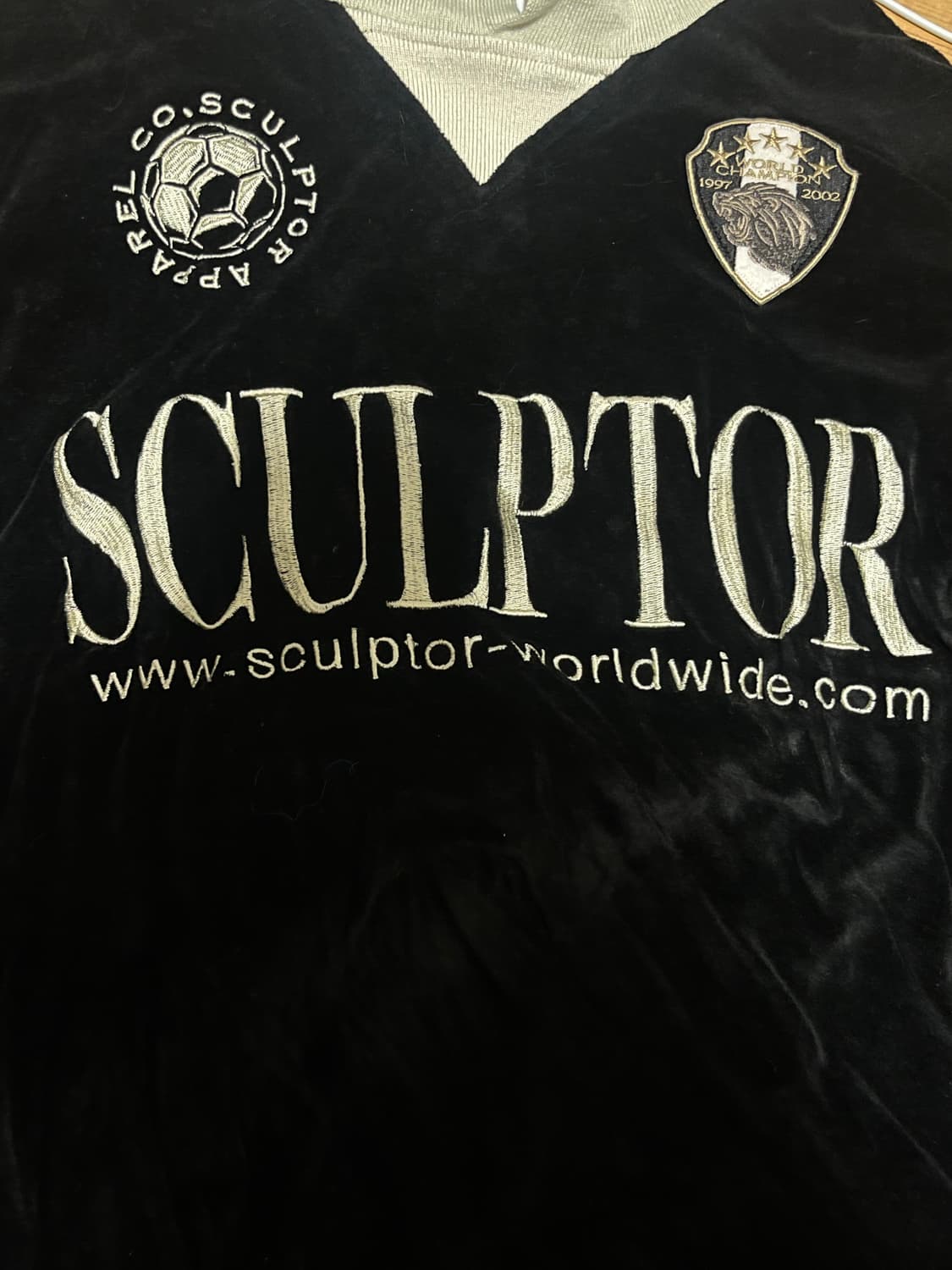 스컬프터 Velour Soccer Jersey Black 상품이미지3