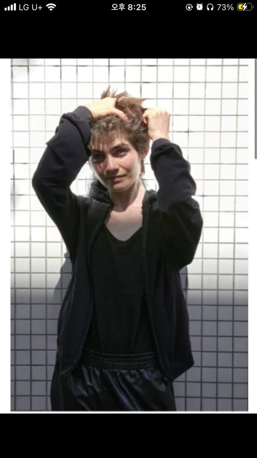 머듈 라운지 후드 블랙 상품이미지1