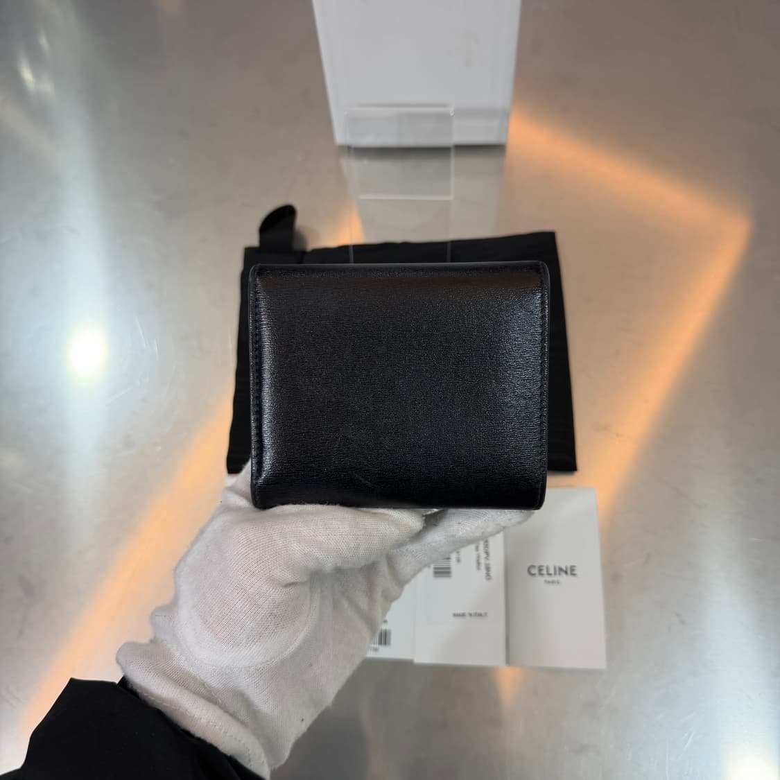 [리오브] 셀린느 트리오페 샤이니 샤프스킨 플랩 카드지갑 상품이미지3