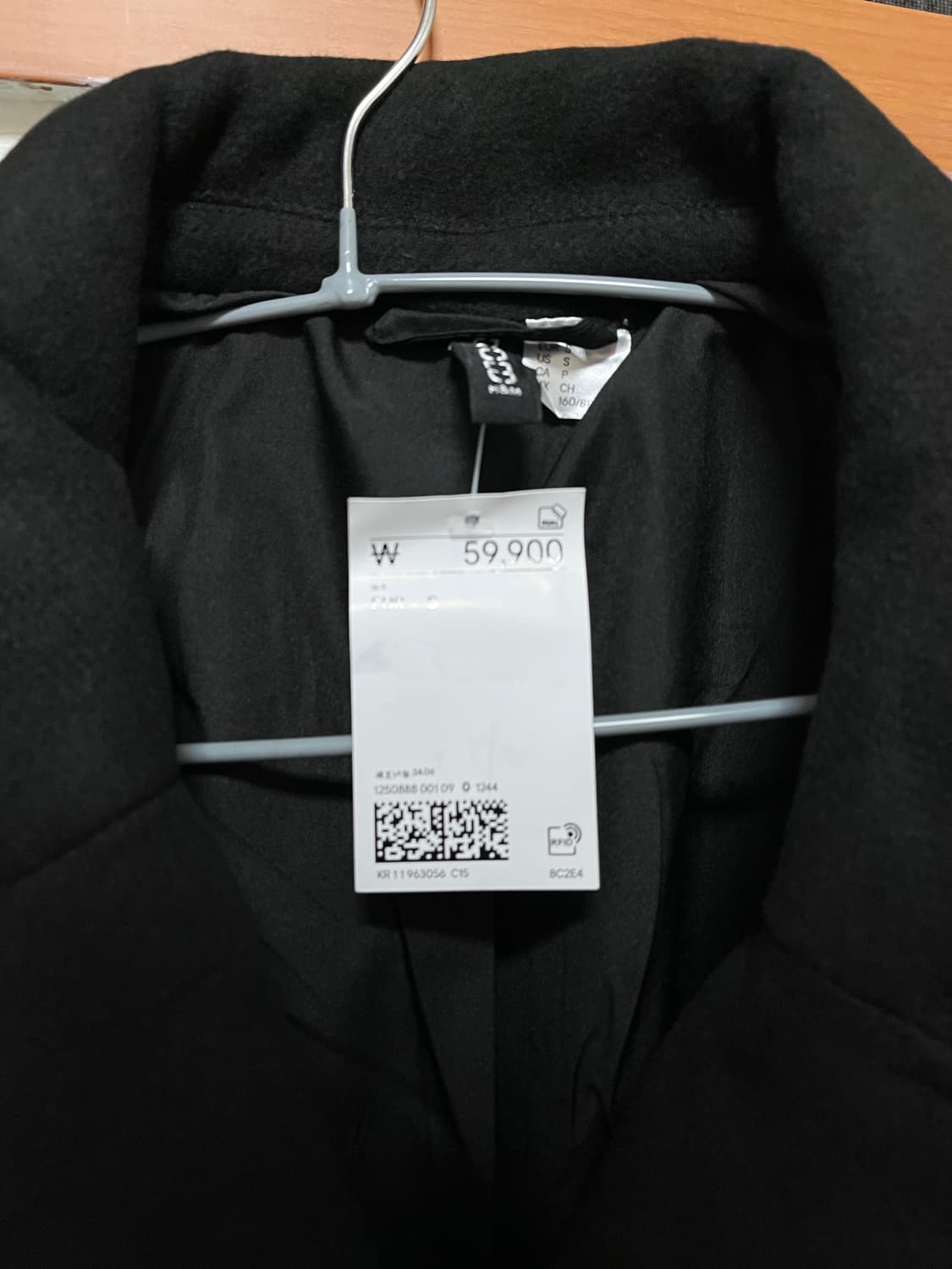 H&M 블랙 피코트 상품이미지3