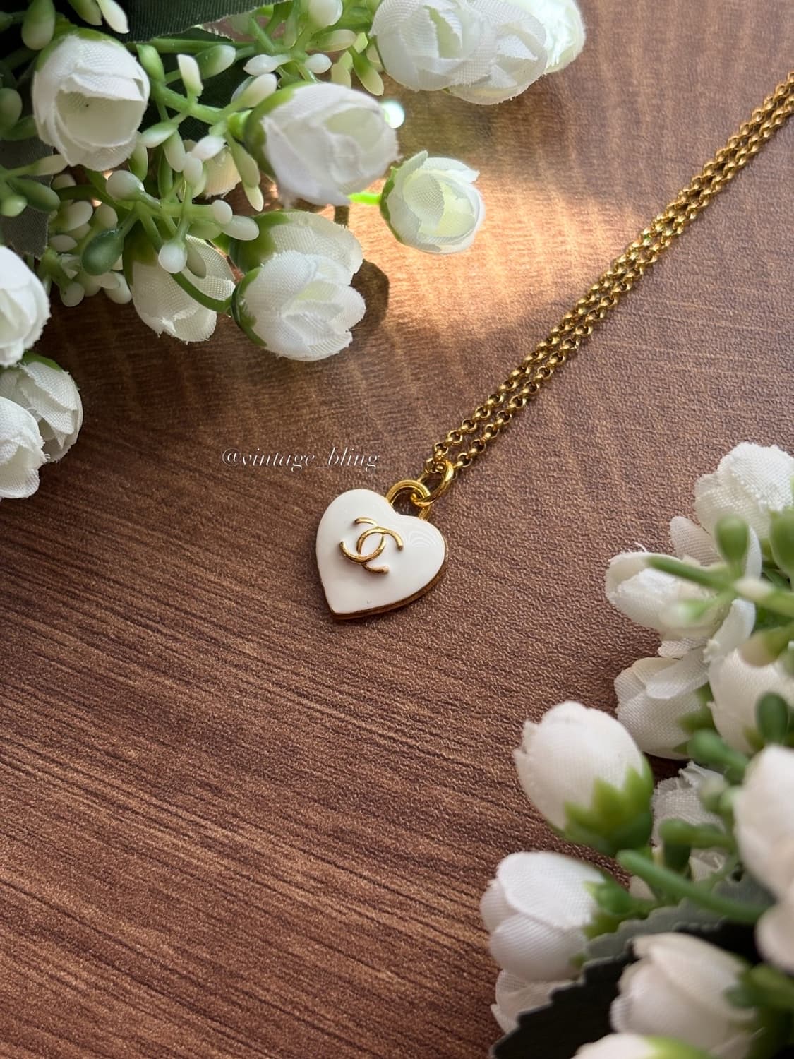 샤넬 빈티지 하트 목걸이 상품이미지3