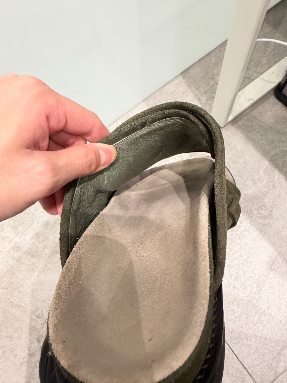 2) 폴리테루 점보 슬리퍼 올리브 2사이즈 상품이미지3