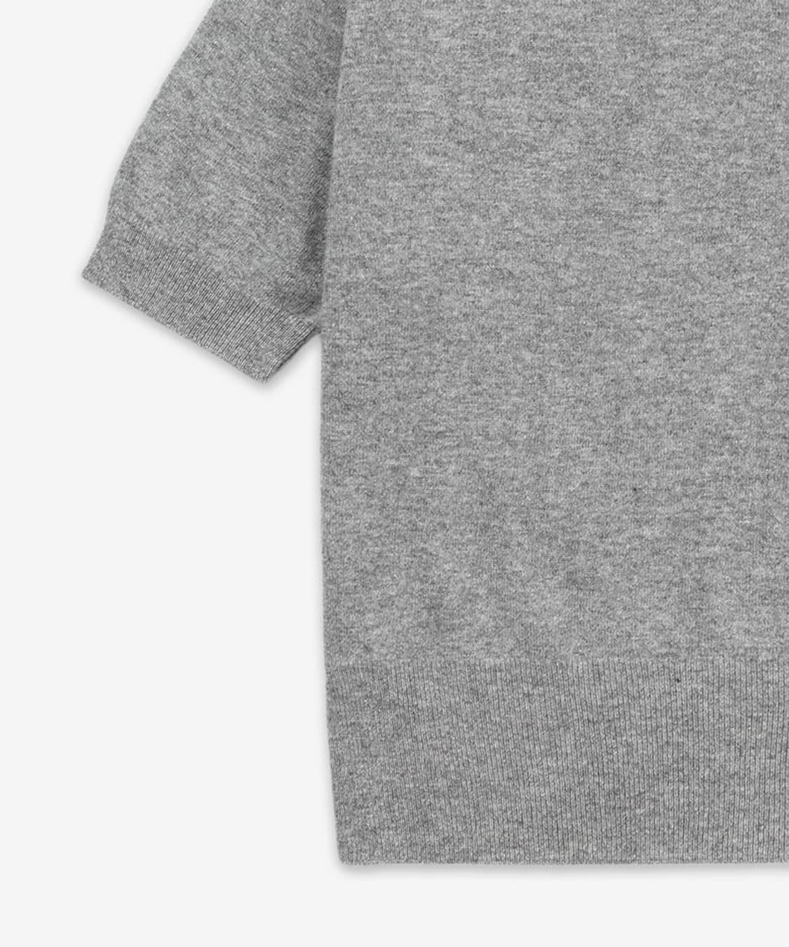 메종마르지엘라 4 스티치 램스울 반소매 니트 - 미디움 그레이 상품이미지6