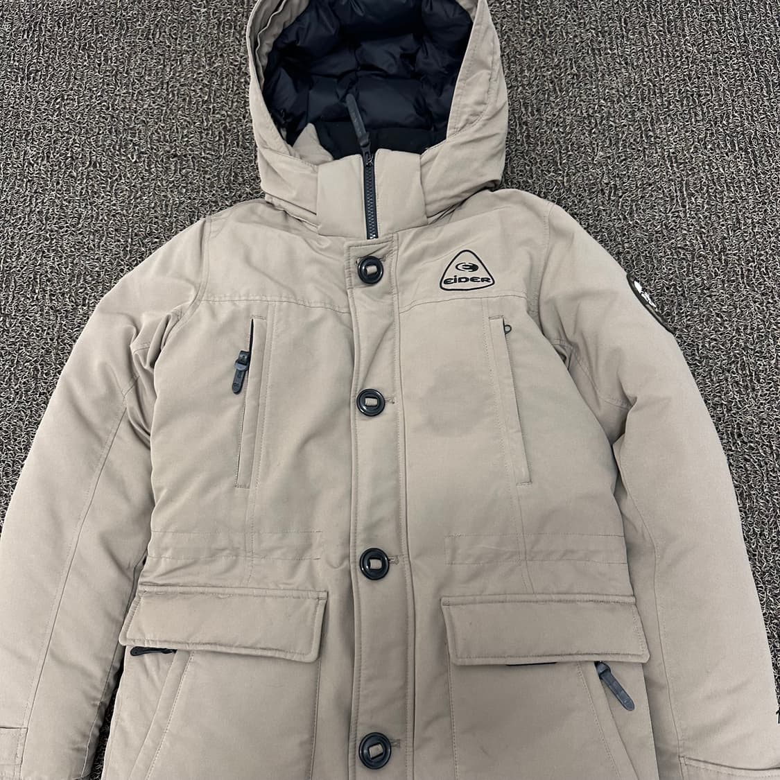 아이더 여성 덕다운 롱 패딩 야상 점퍼 S 상품이미지2