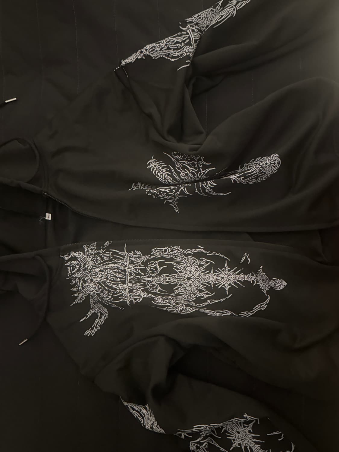 갸루 고스펑크 후드집업 상품이미지1