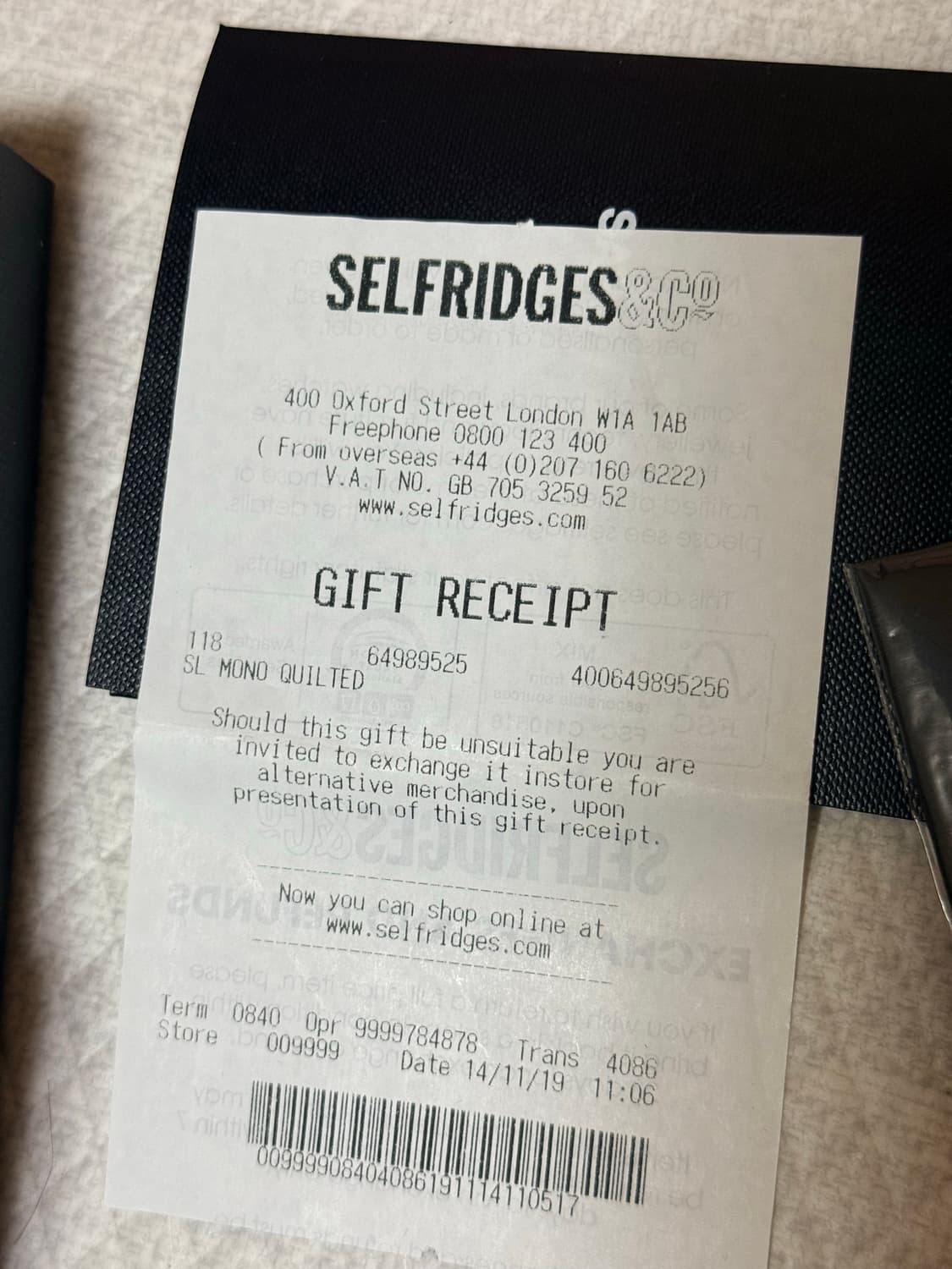 생로랑 모노그램 은장 블랙 카드지갑 풀박스 상품이미지7