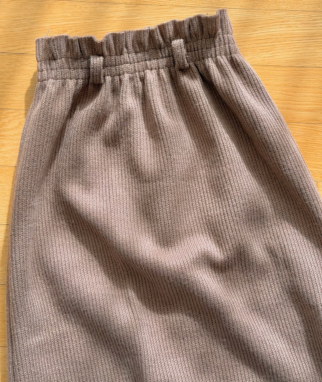 빈티지 브라운 니트 치마 상품이미지2