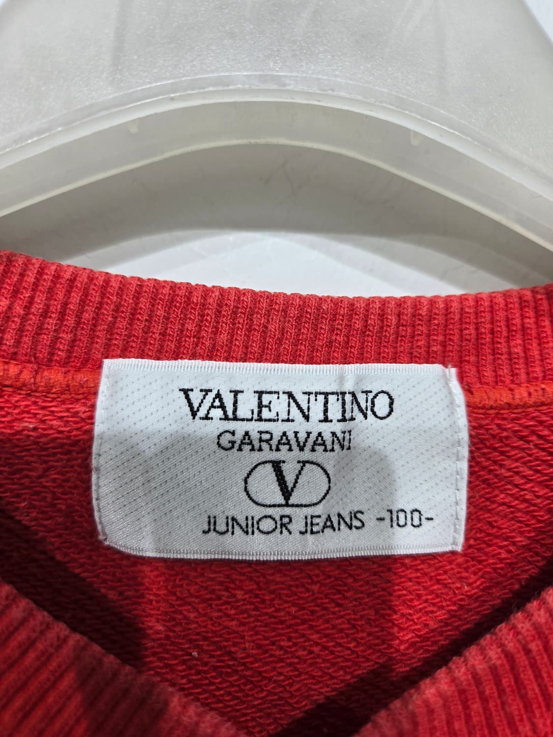 발렌티노 아동 레드 로고 맨투맨 티셔츠 상품이미지3