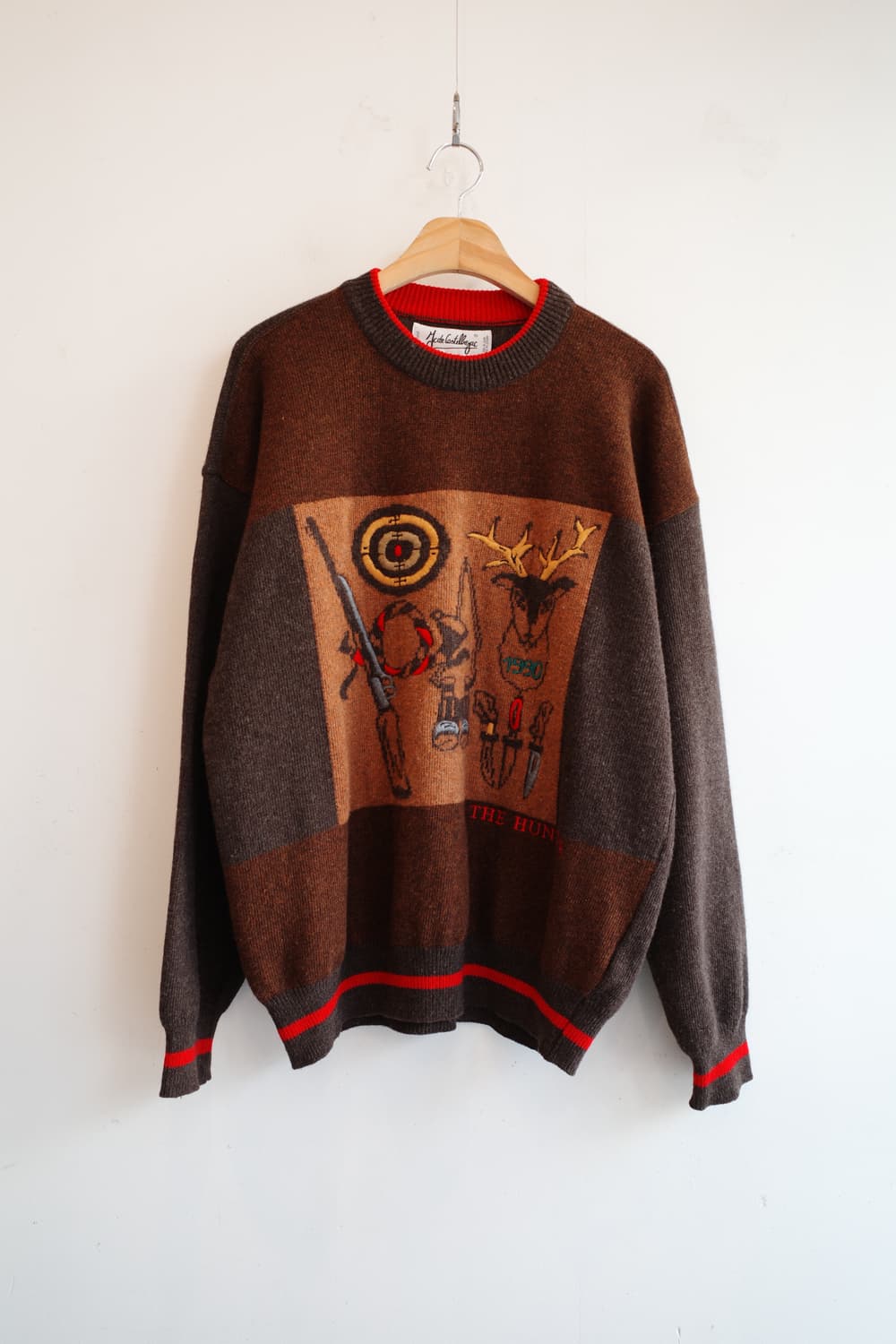 J.C DE CASTELBAJAC 자수 울 니트 (MADE IN ITAL 상품이미지1