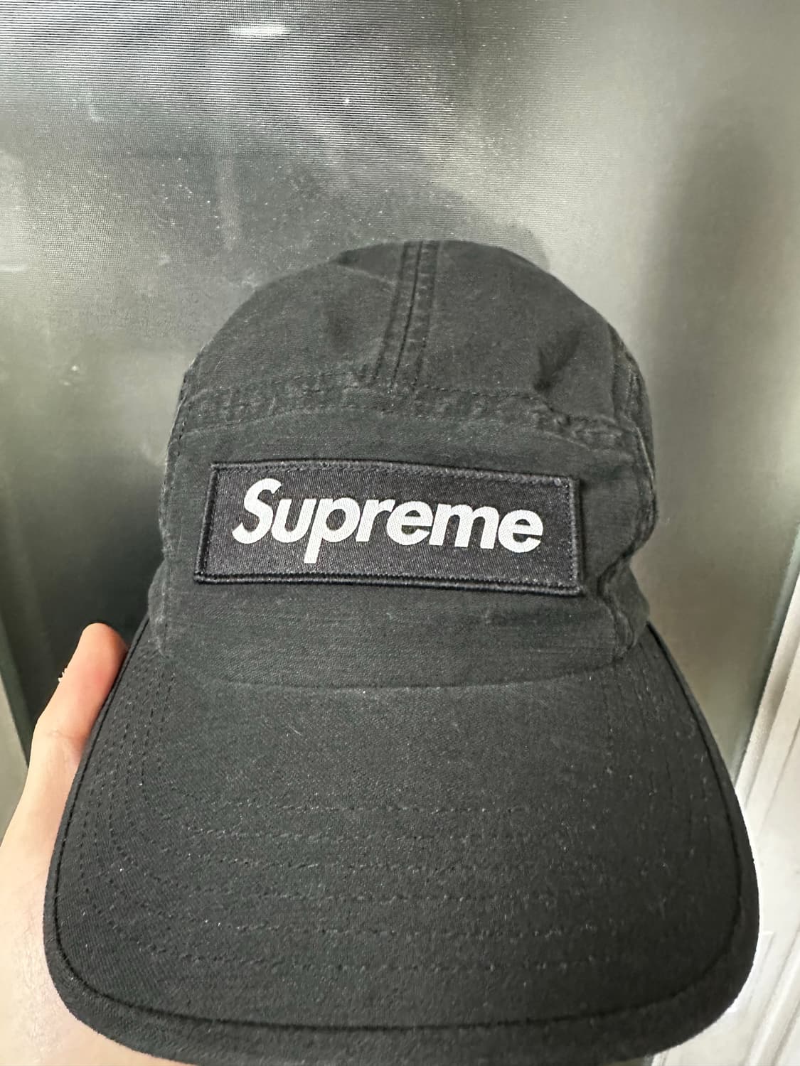 슈프림 23SS 밀리터리 캠프캡 블랙 상품이미지2