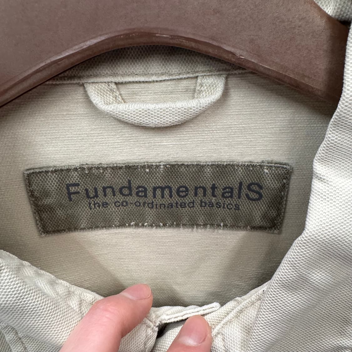 00s USA VINTAGE 데님 트러커자켓 전면 투포켓 포인트 아이보리 상품이미지6