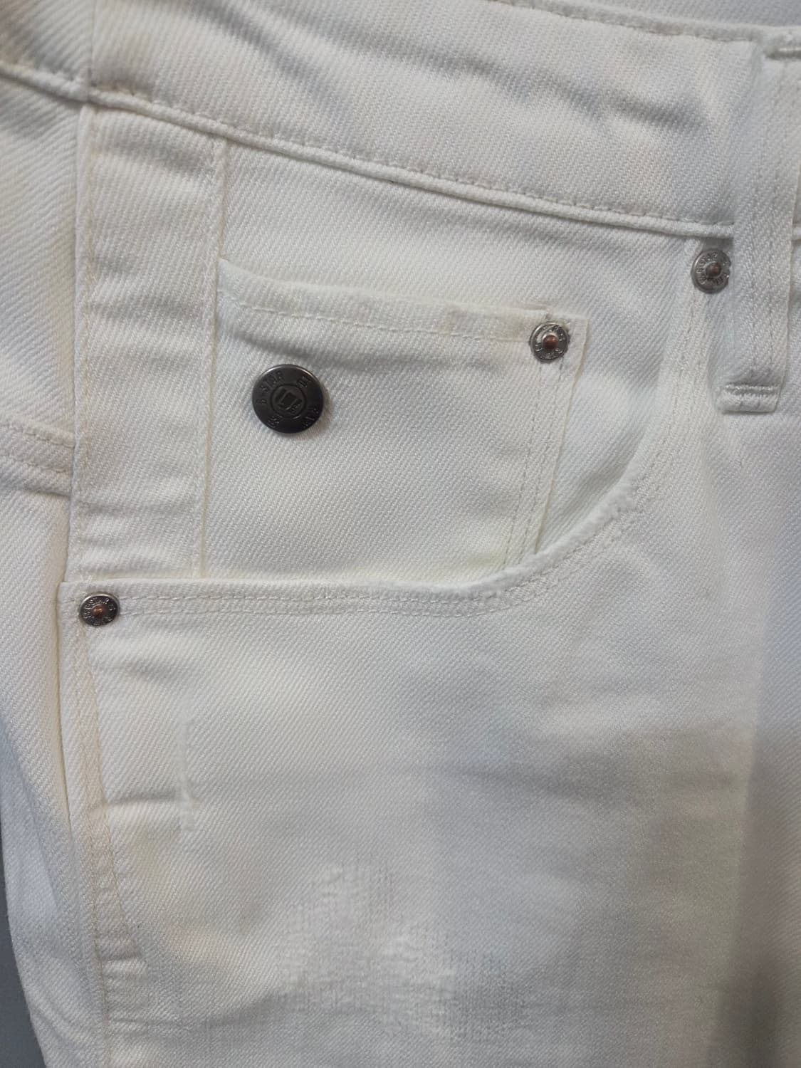 G-STAR ARC 3D BF OVERALL화이트 데님 멜빵바지(S) 상품이미지3