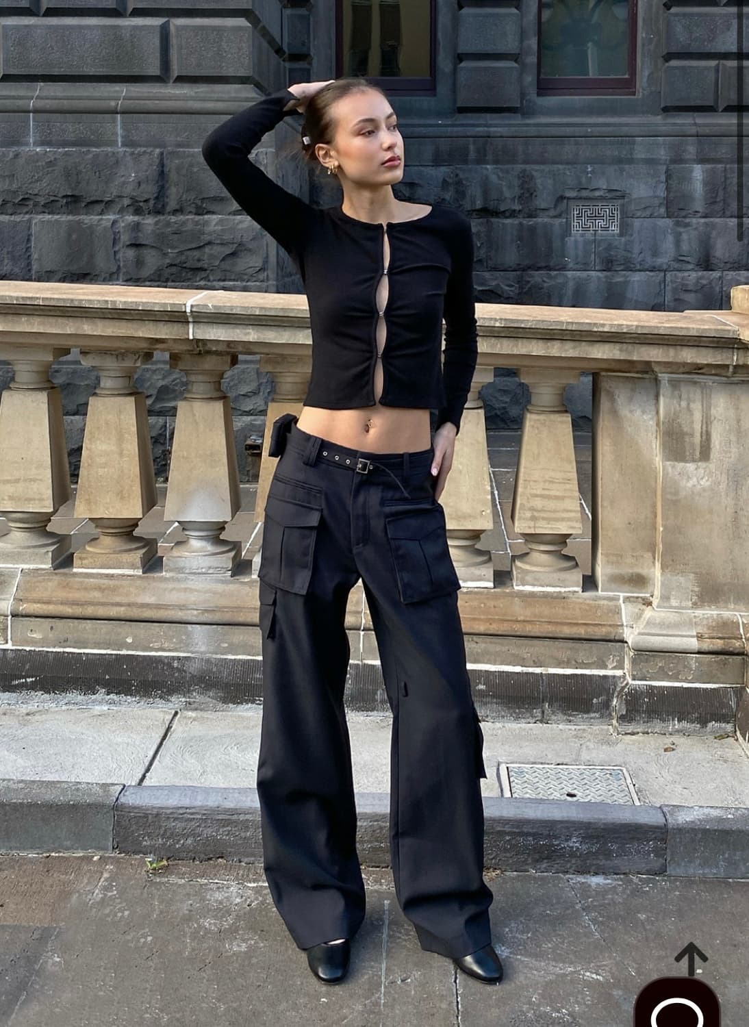 minasong 민아송 에센셜 후크 가디건 블랙 상품이미지3