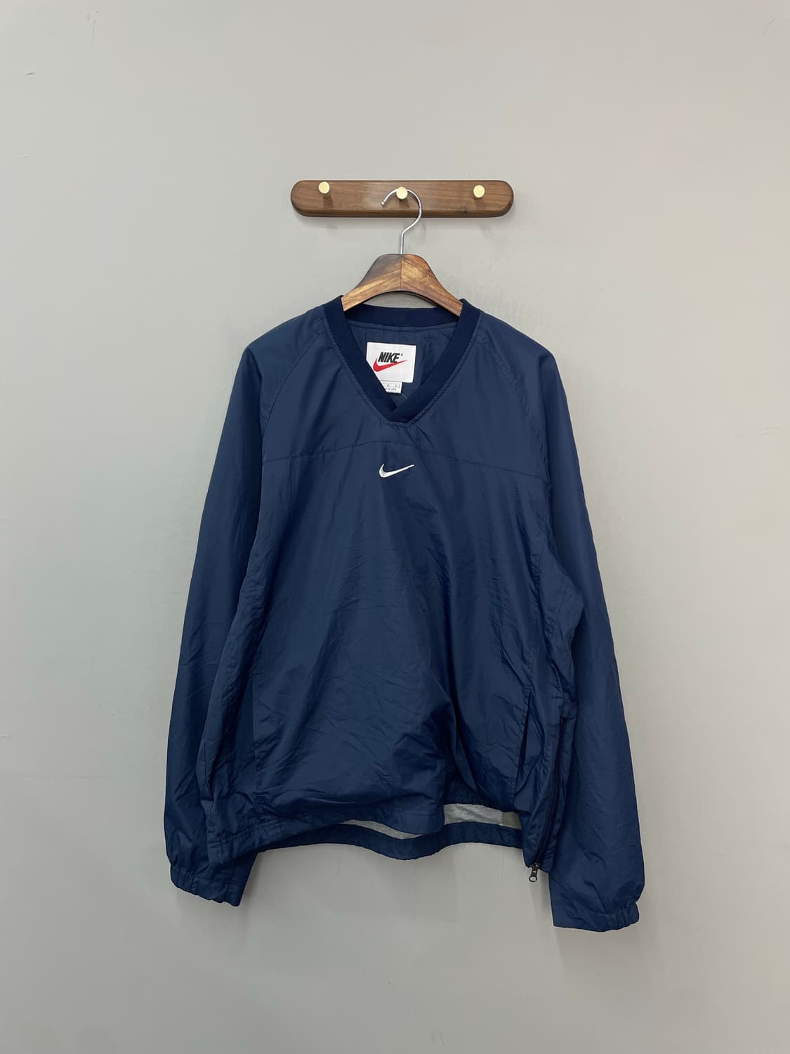 나이키 올드스쿨 브이넥 네이비 웜업 H2311 상품이미지2