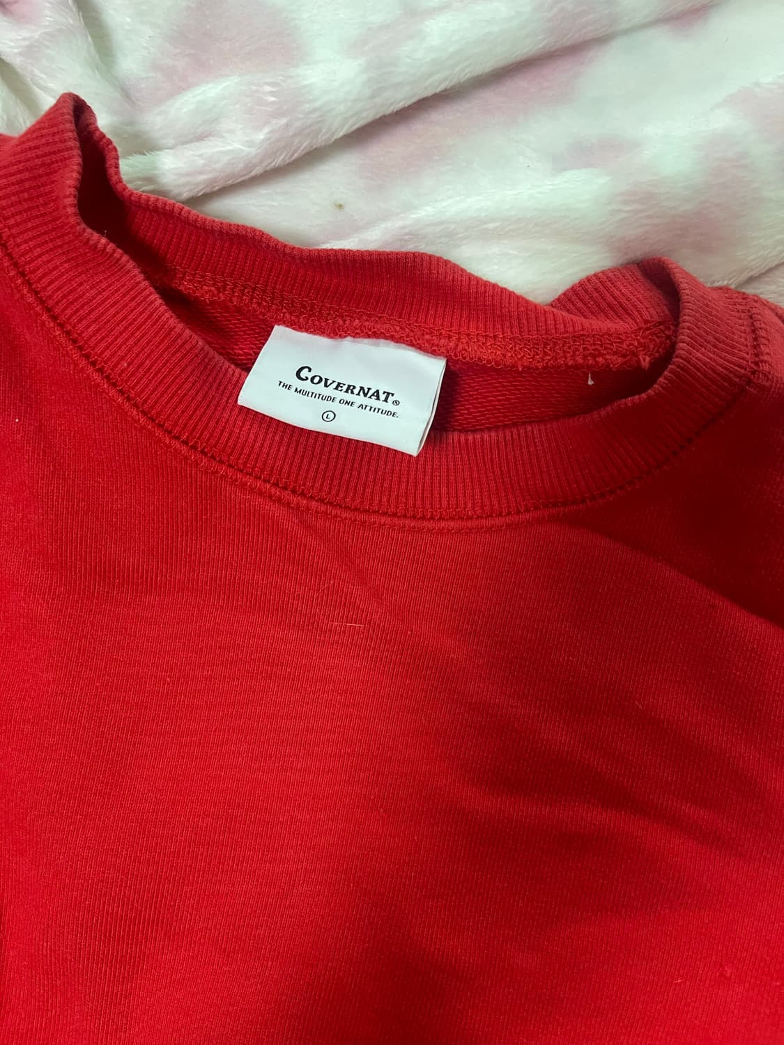 커버낫 레드 맨투맨 상품이미지3