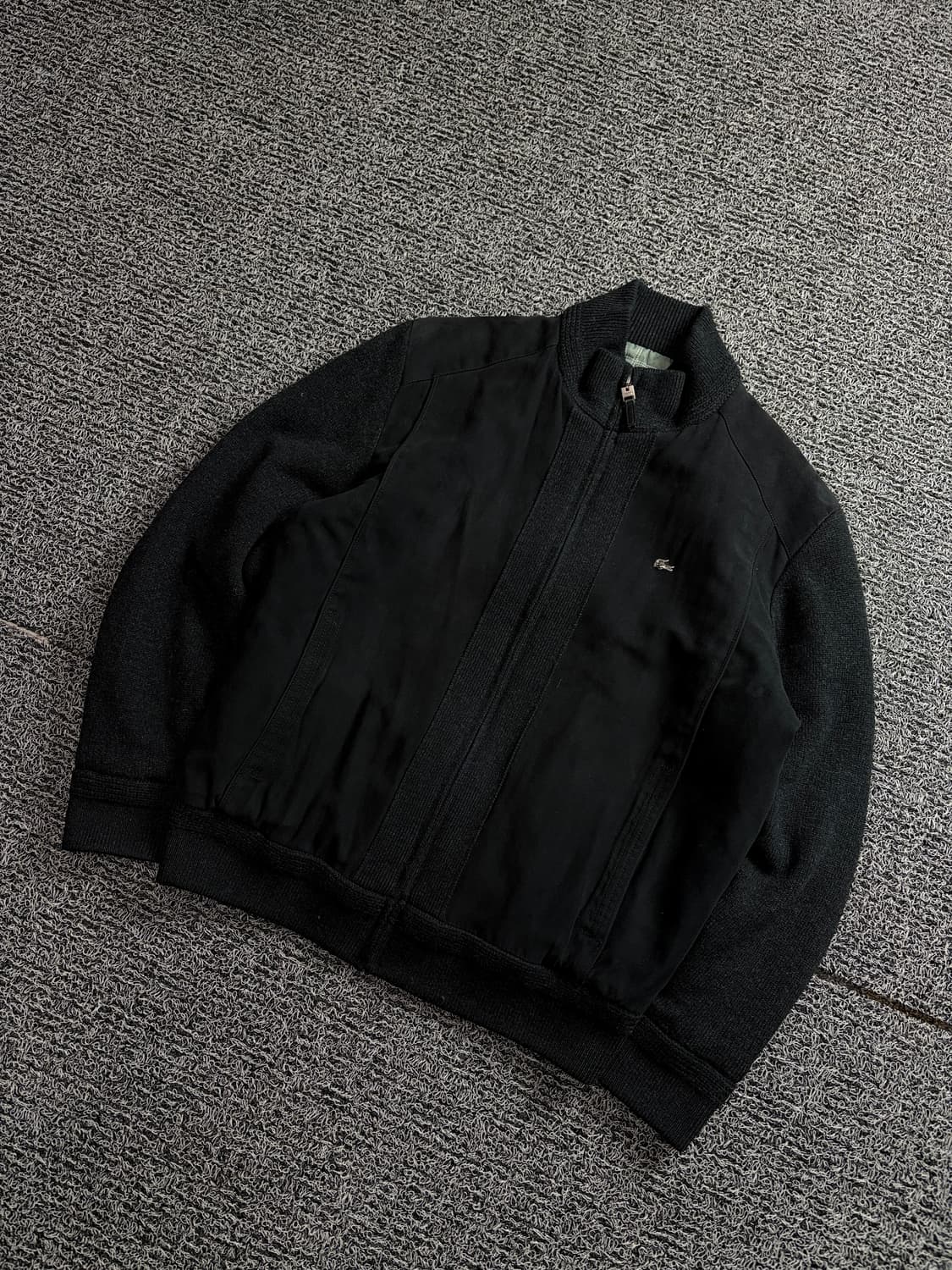 라코스테 금장로고 블랙 미니멀 모직 자켓 1577 상품이미지1