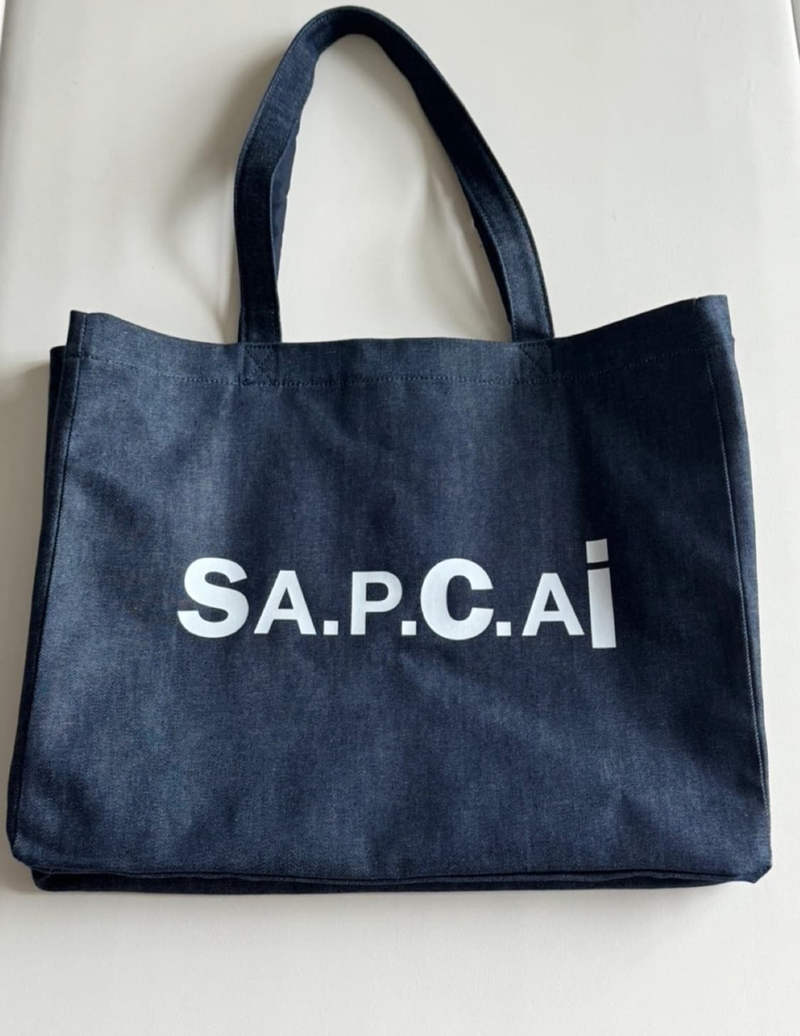 A.P.C x Sacai 토트백 네이비 상품이미지1