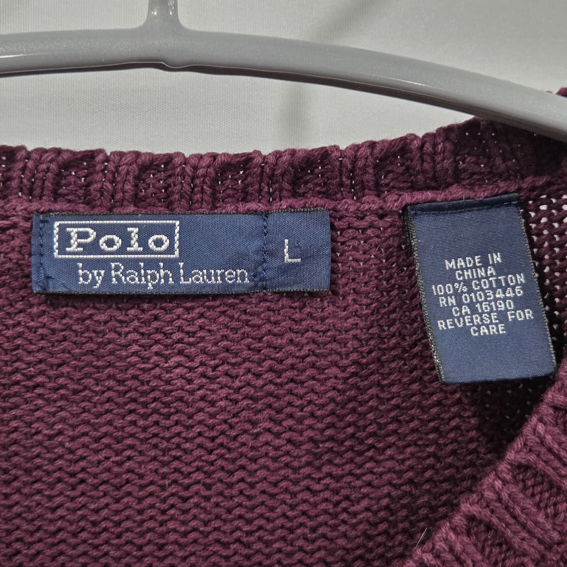 폴로랄프로렌 우먼 코튼 니트 L 상품이미지3