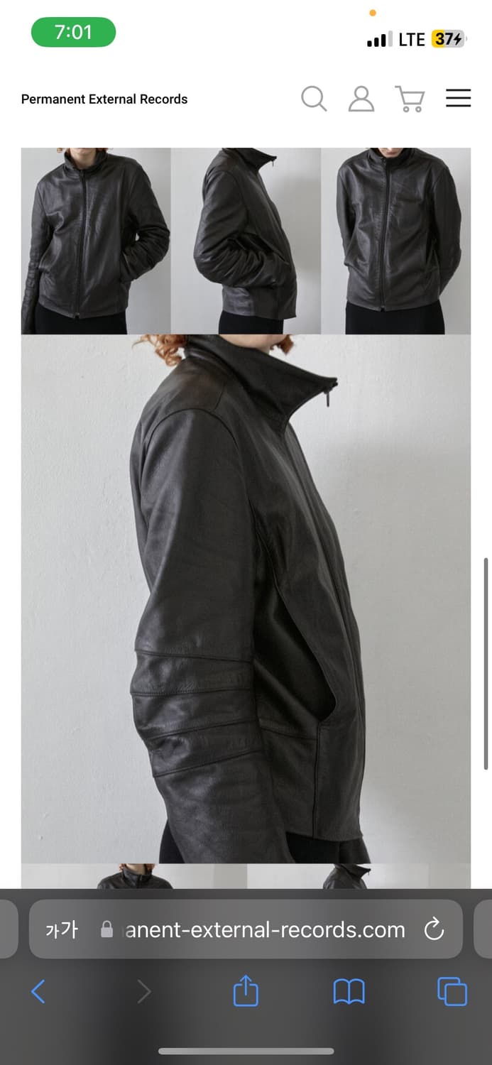 1) 머듈 레더자켓 브라운 상품이미지2