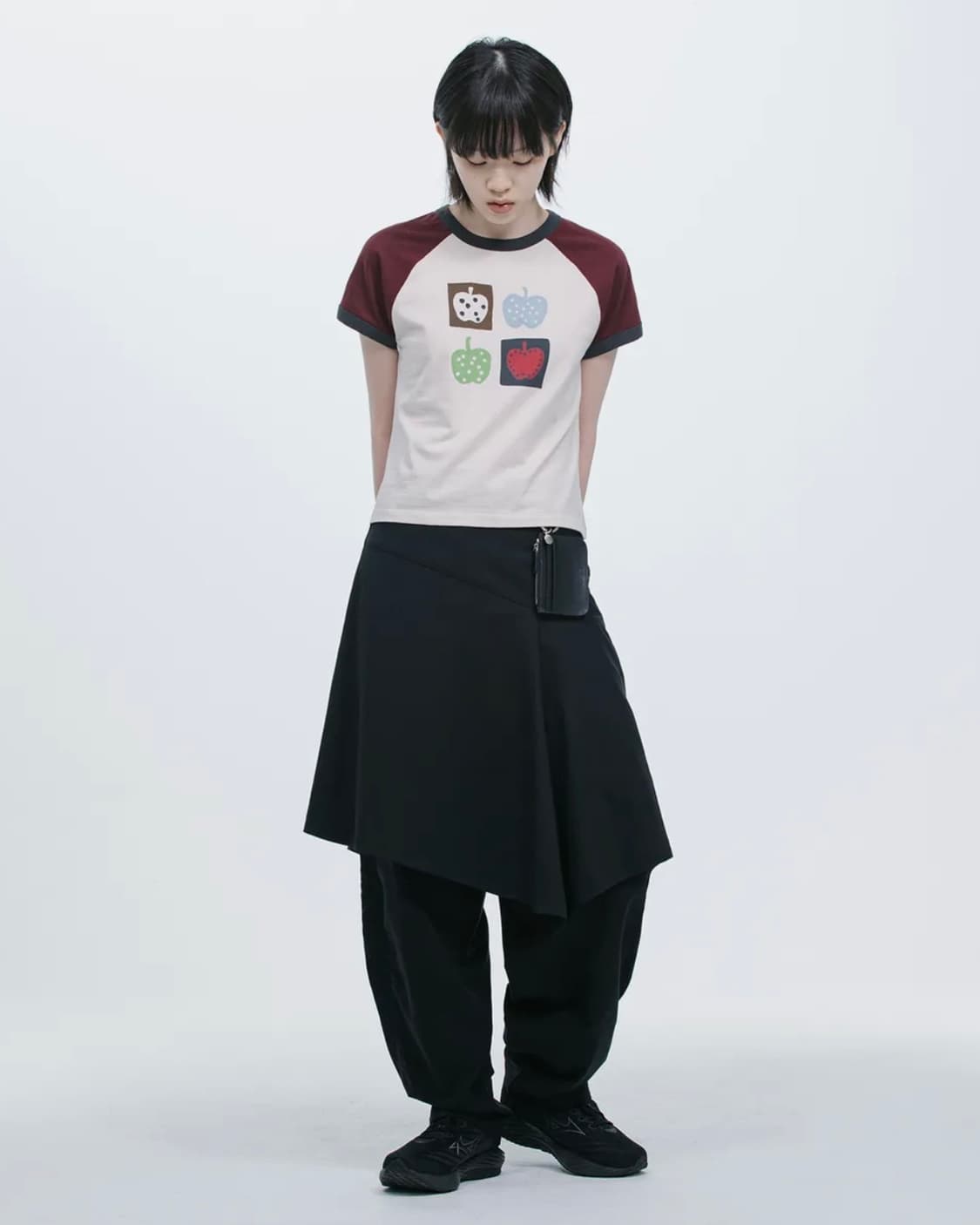 오헤시오 ASYMMETRIC FLARE SKIRT 상품이미지3