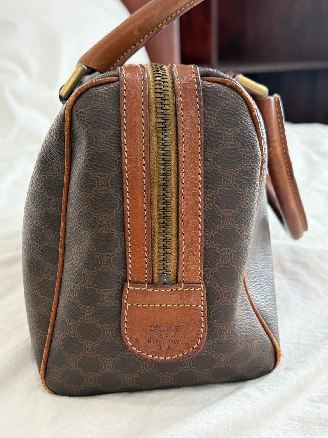 올드셀린느 마카담 미니보스턴 브라운 상품이미지8