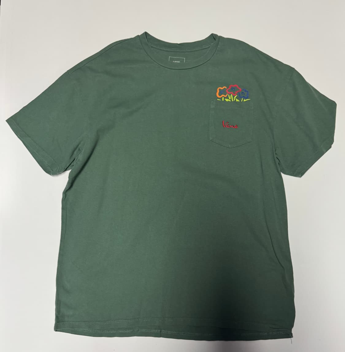 반스 Vans 원 포켓 디테일 오버핏 반팔 티셔츠 XL ~ 2XL 상품이미지1